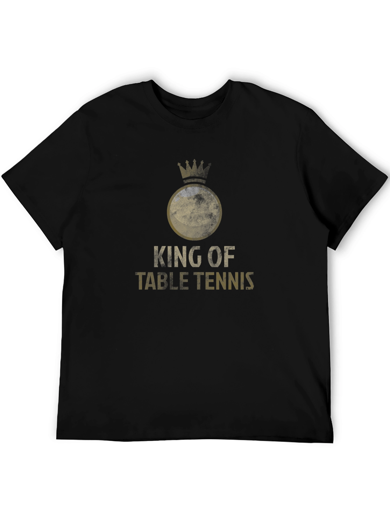 King of Table Tennis Black Graphic Tee