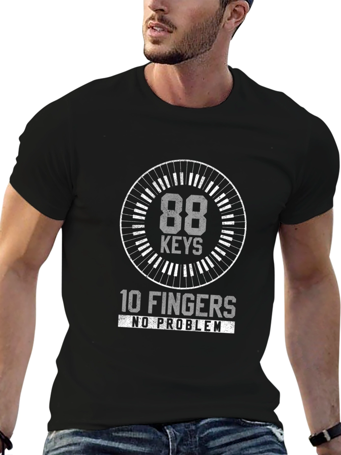 88 Keys 10 Fingers No Problem T-Shirt