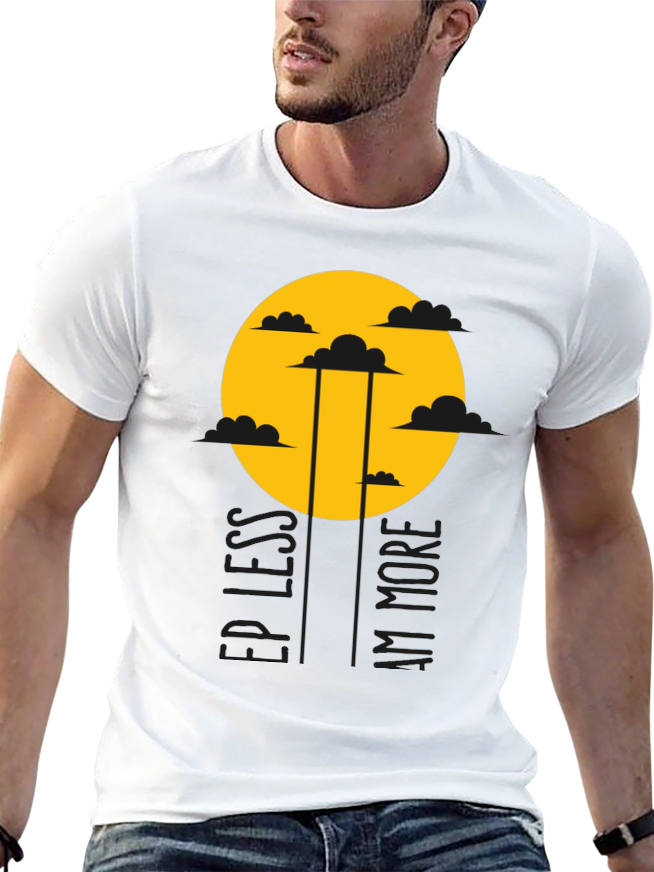 Keep Less Am More Graphic Tee - Black