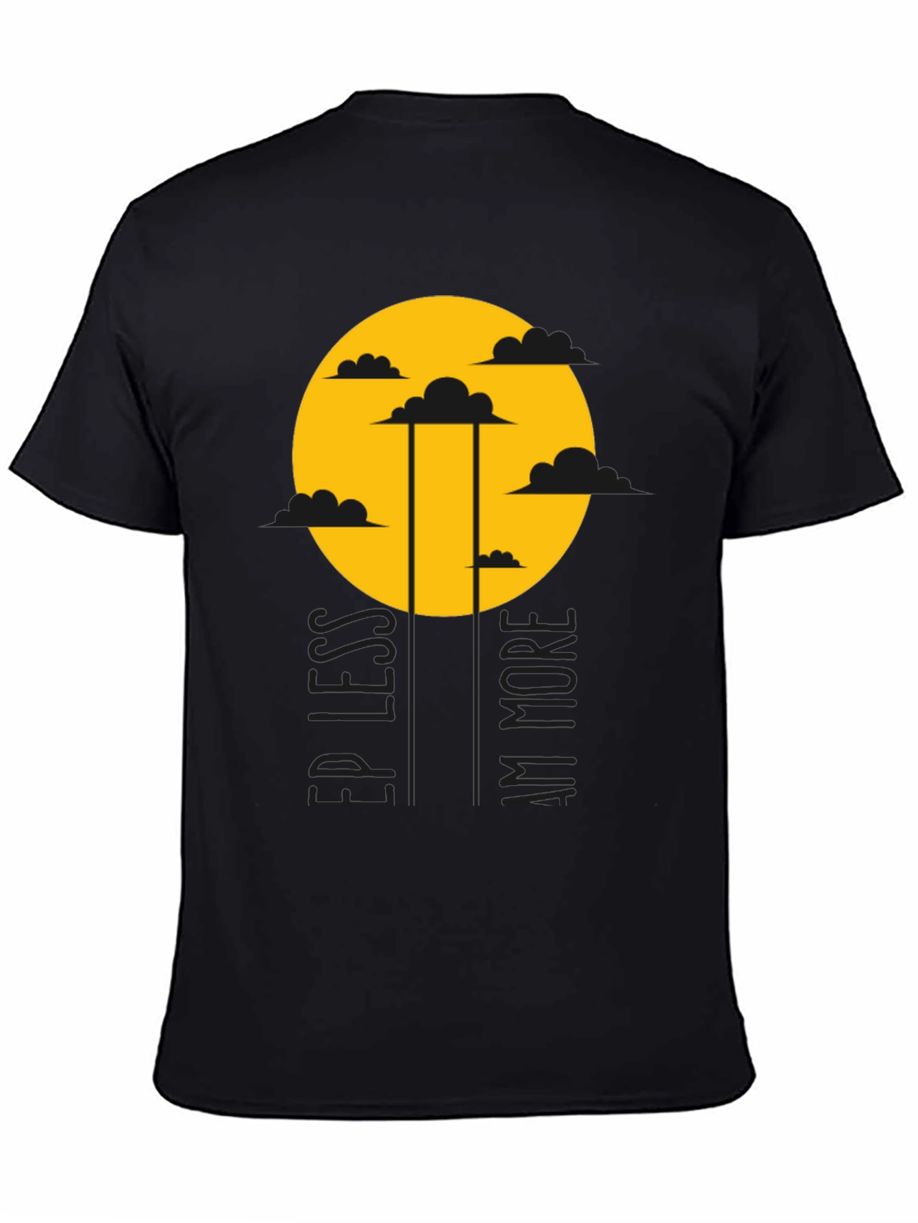 Keep Less Am More Graphic Tee - Black