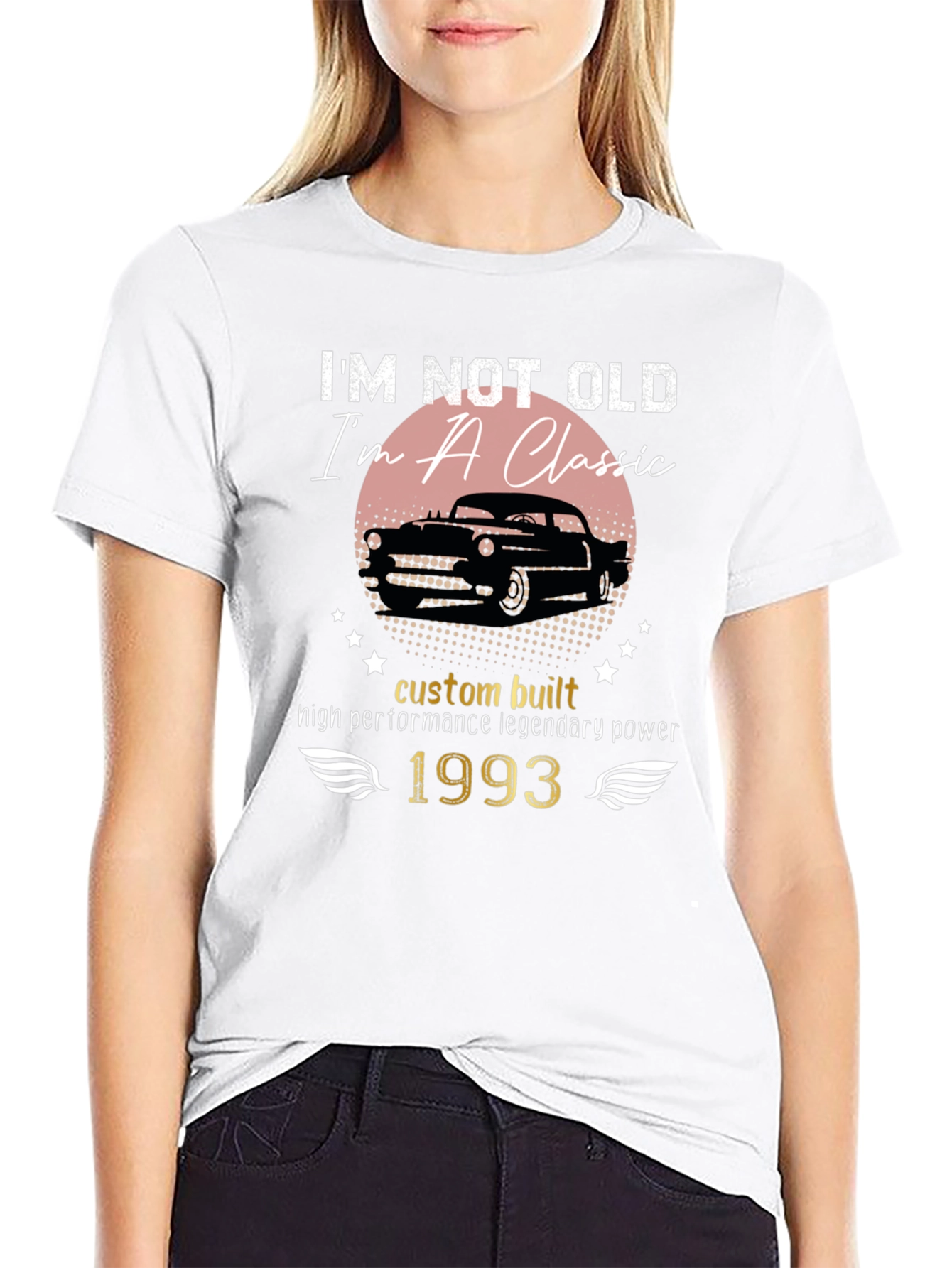 Classic Car 1993 T-Shirt - Custom Built Legendary Power