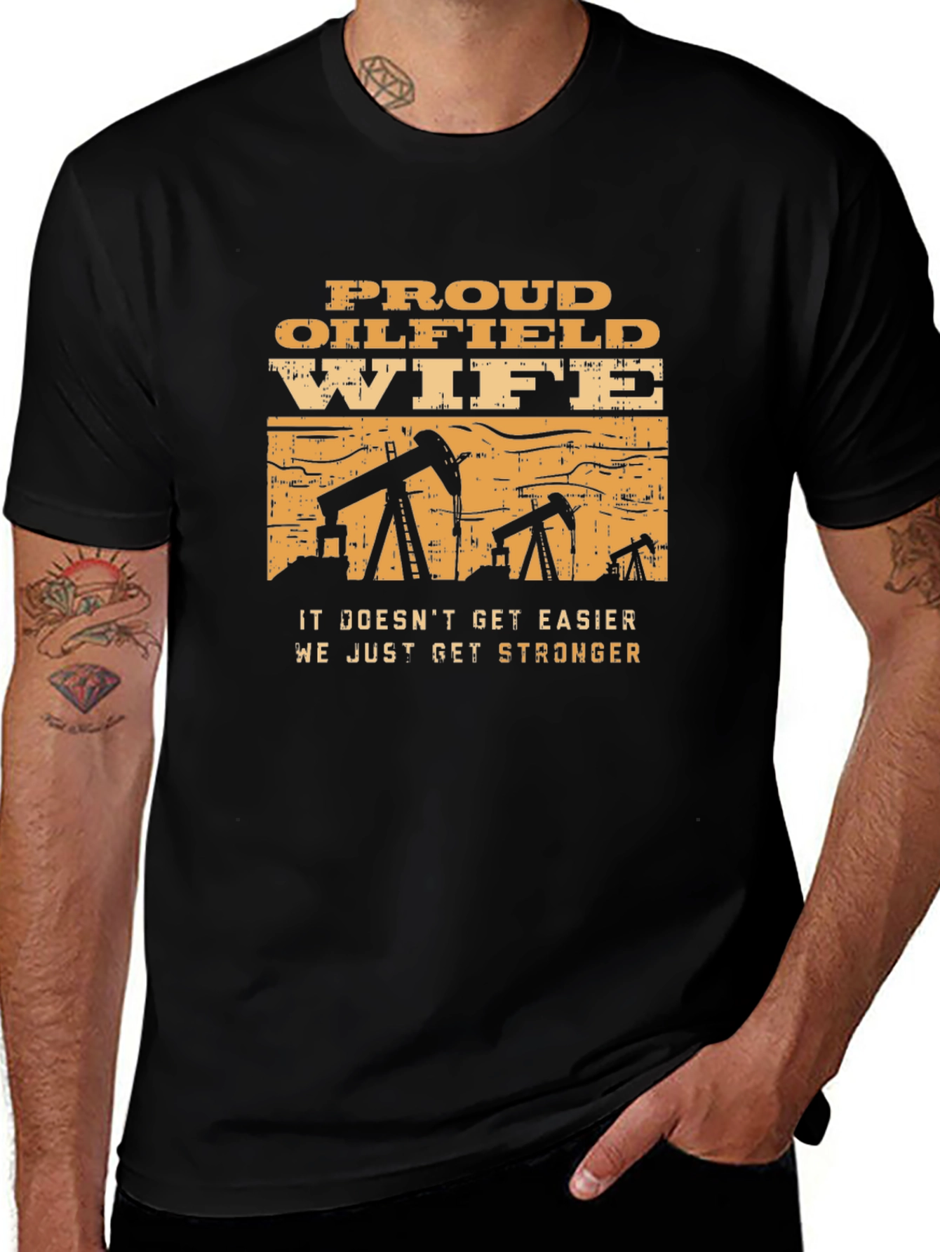 Proud Oilfield Wife T-Shirt - Strong Womens Tee