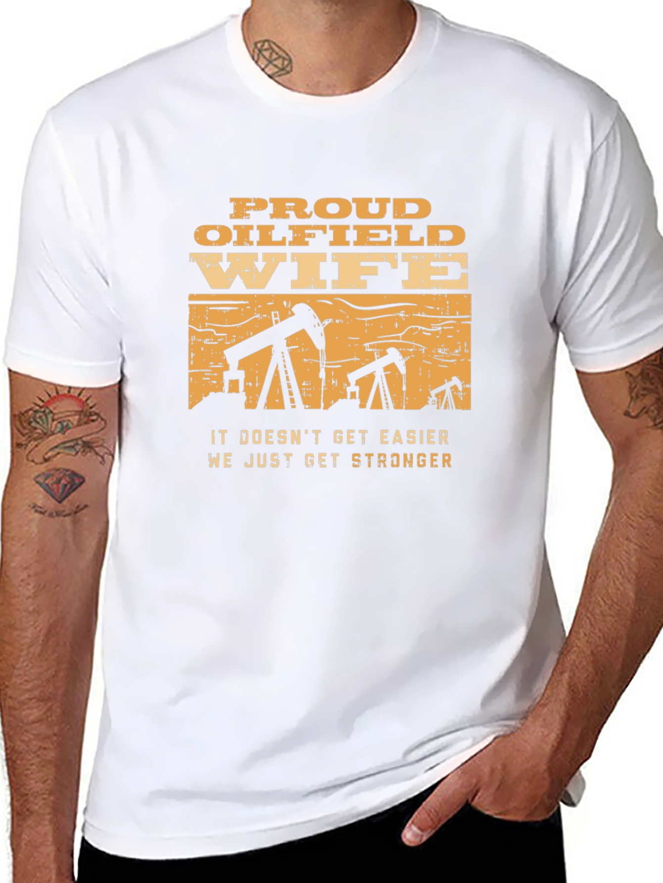 Proud Oilfield Wife T-Shirt - Strong Womens Tee