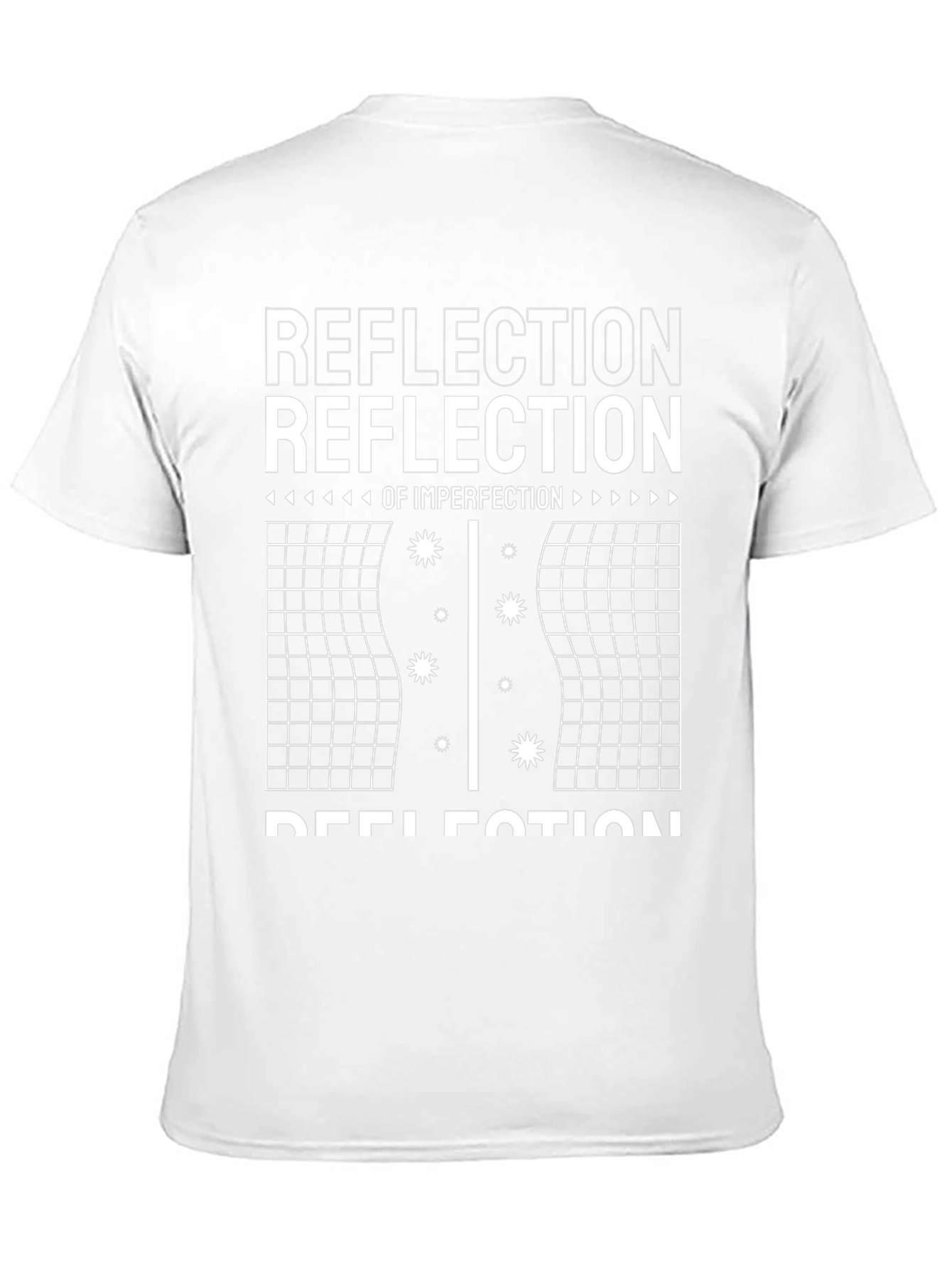 Reflection of Imperfection Graphic Tee - Black Cotton T-Shirt