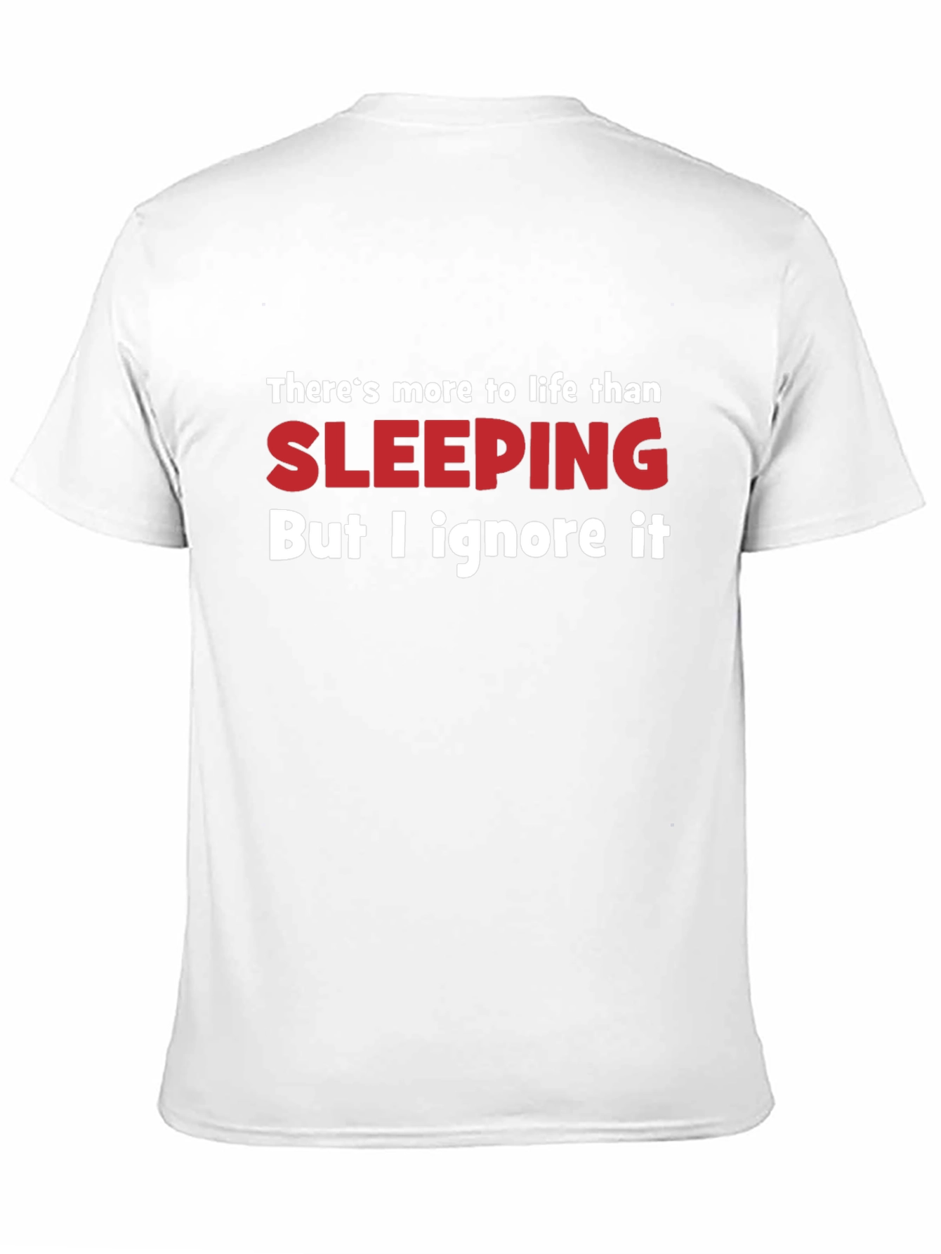 Funny Sleeping Humor Graphic Black T-Shirt