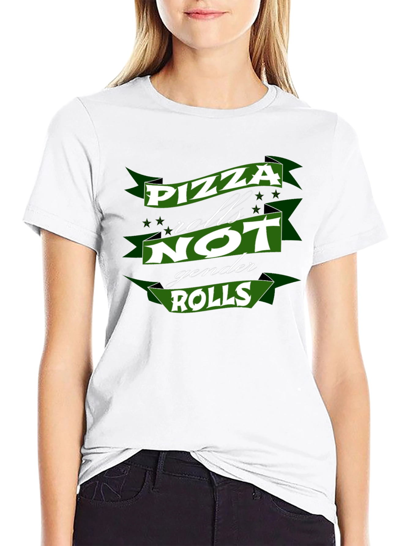Pizza Rolls Not Gender Roles T-Shirt