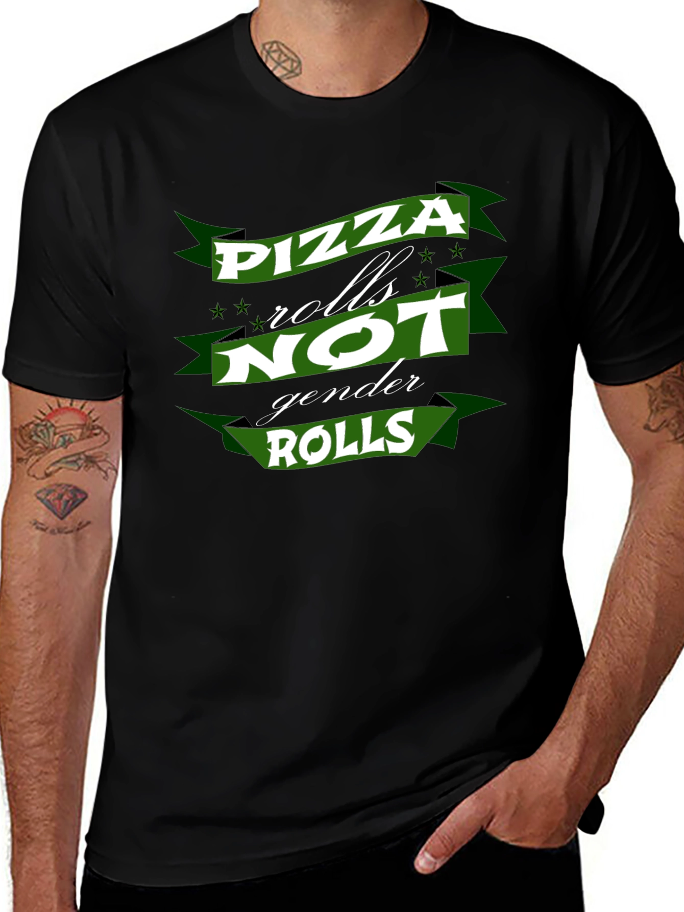 Pizza Rolls Not Gender Roles T-Shirt
