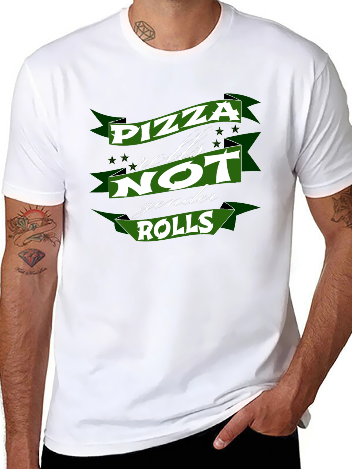 Pizza Rolls Not Gender Roles T-Shirt