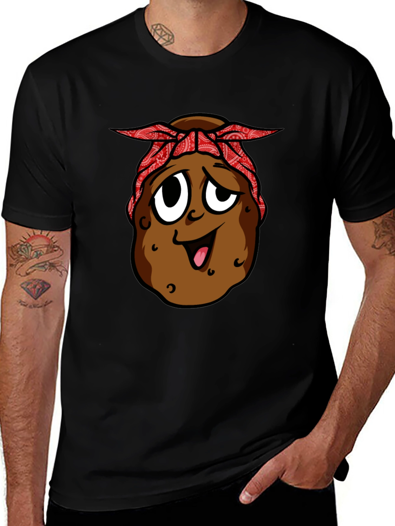 Gangster Potato Graphic T-Shirt