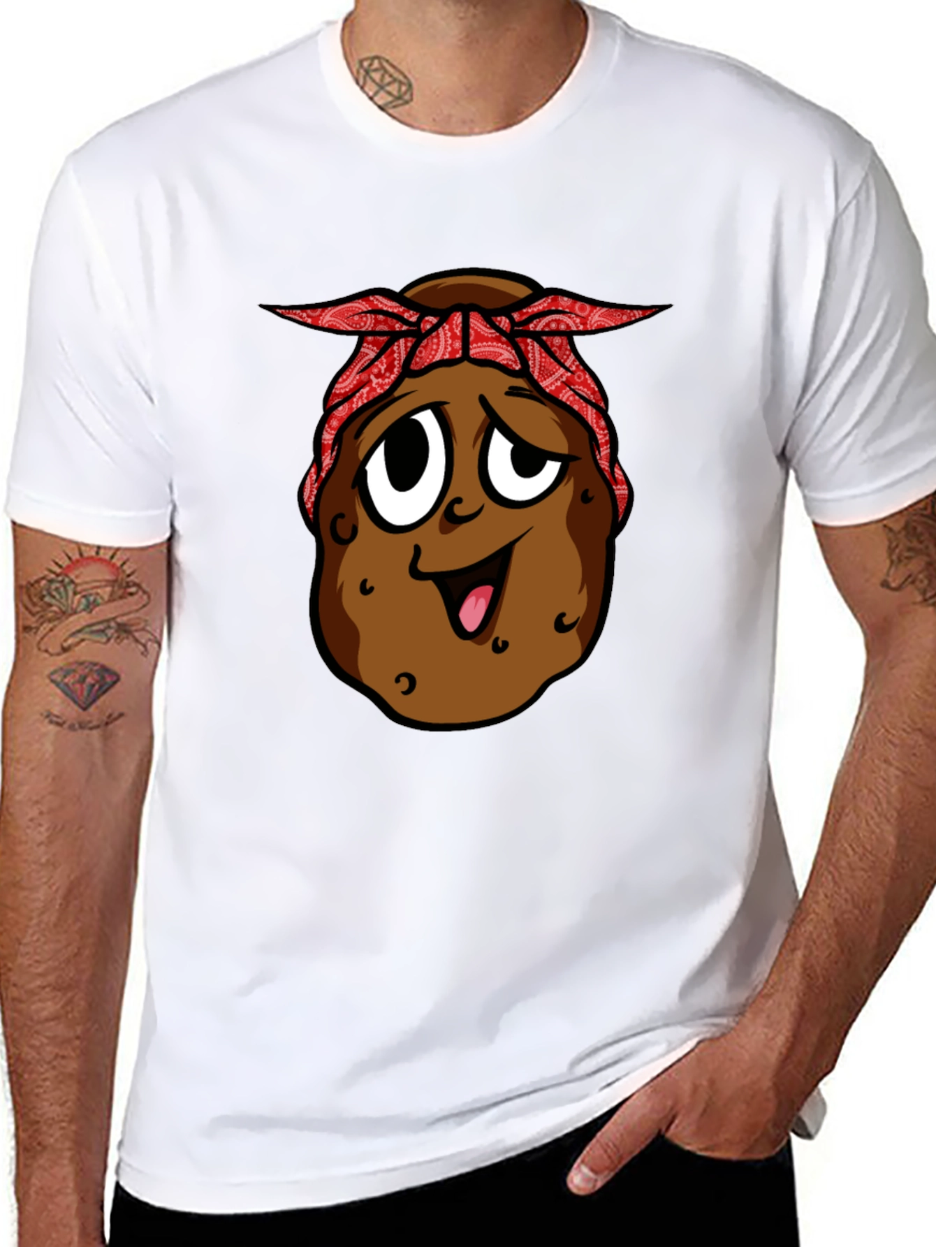 Gangster Potato Graphic T-Shirt