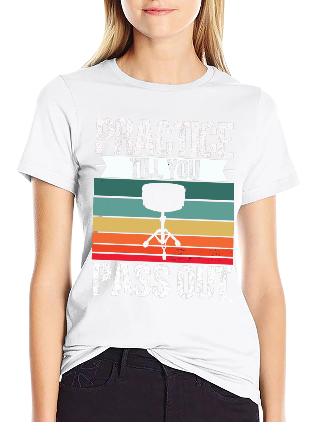 Practice Till You Pass Out Drummer T-Shirt