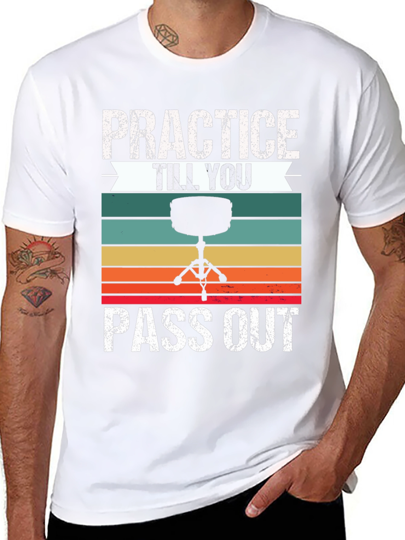 Practice Till You Pass Out Drummer T-Shirt