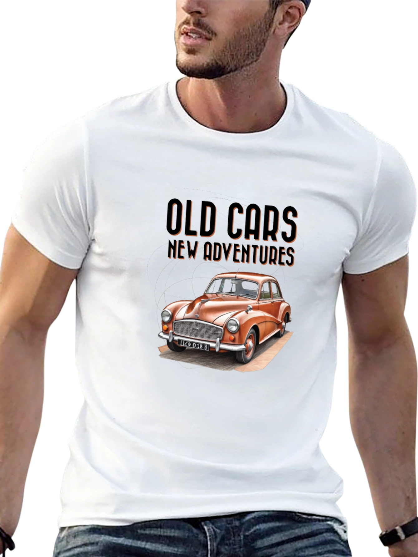 Old Cars New Adventures Graphic T-Shirt