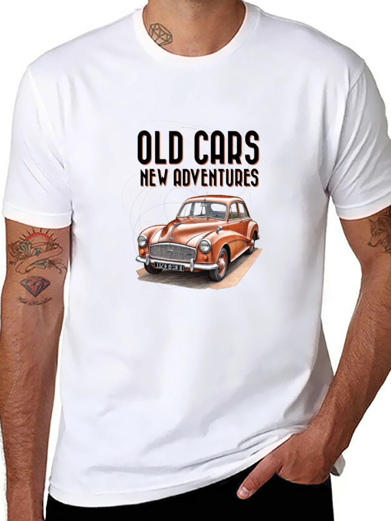 Old Cars New Adventures Graphic T-Shirt