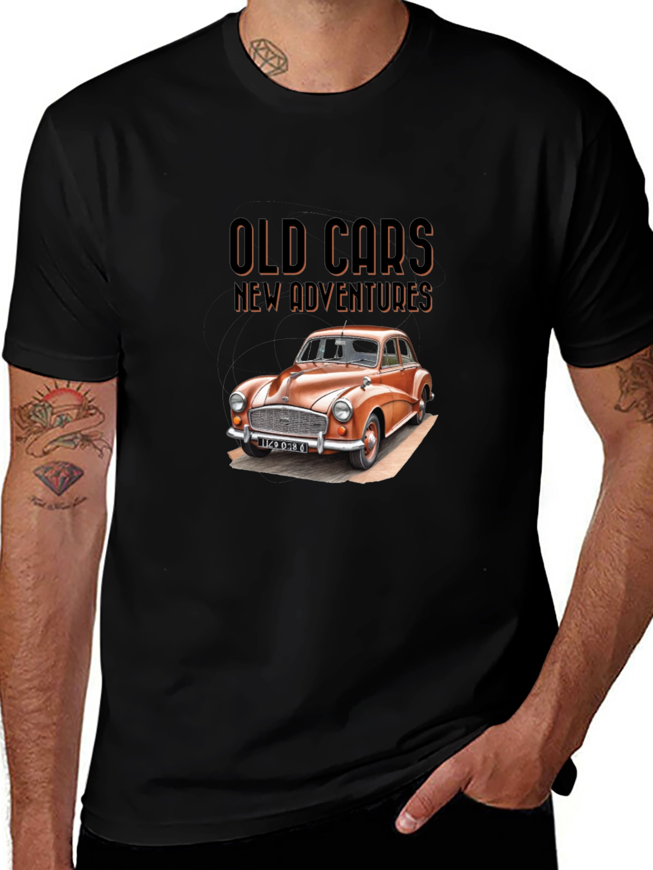 Old Cars New Adventures Graphic T-Shirt