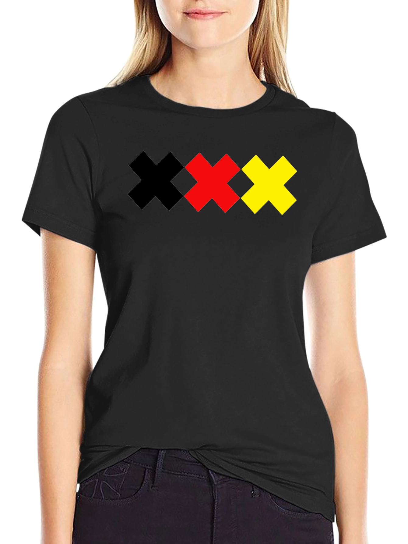 Amsterdam XXX T-Shirt - Black Cotton Graphic Tee
