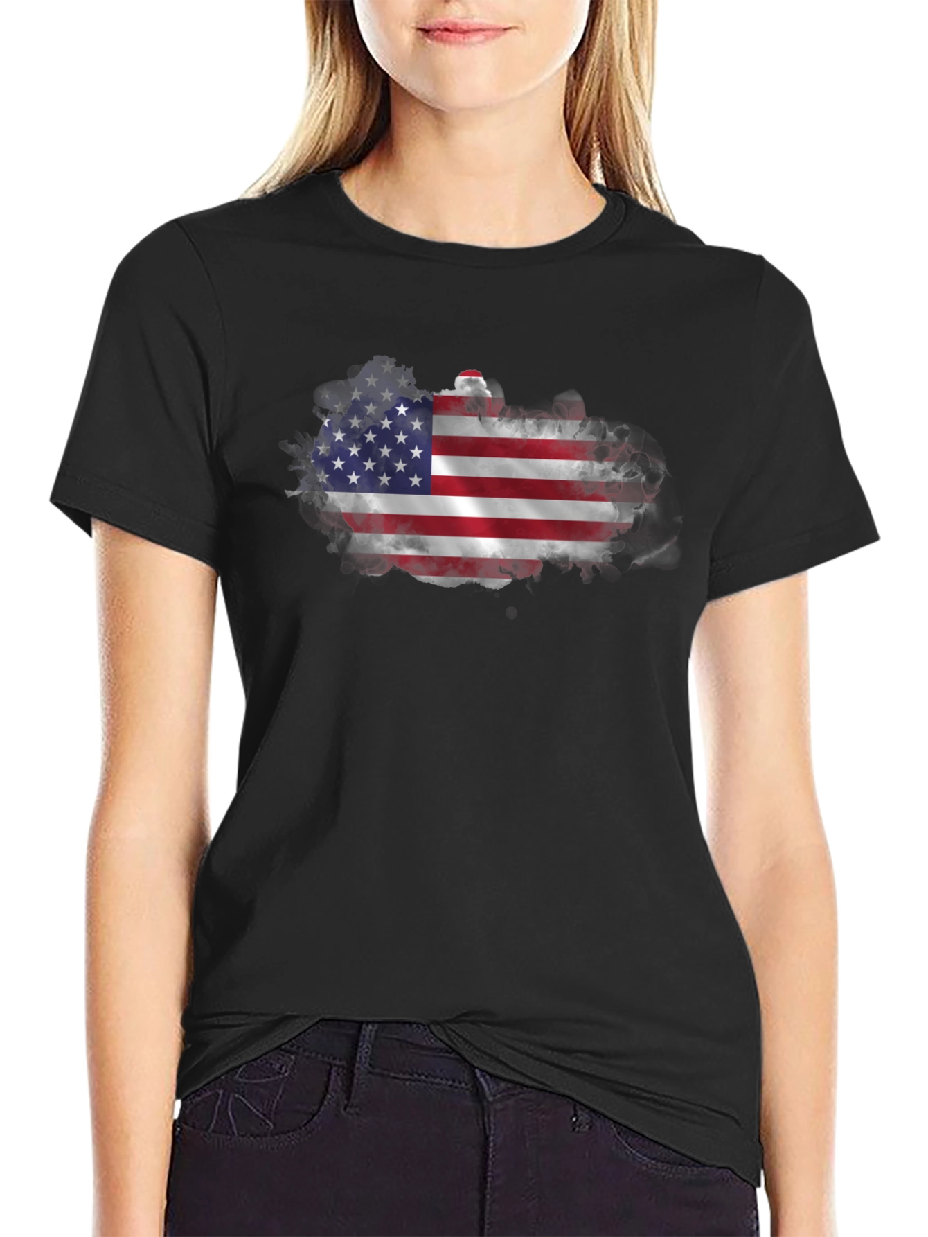 American Flag Graphic T-Shirt - Patriotic Design