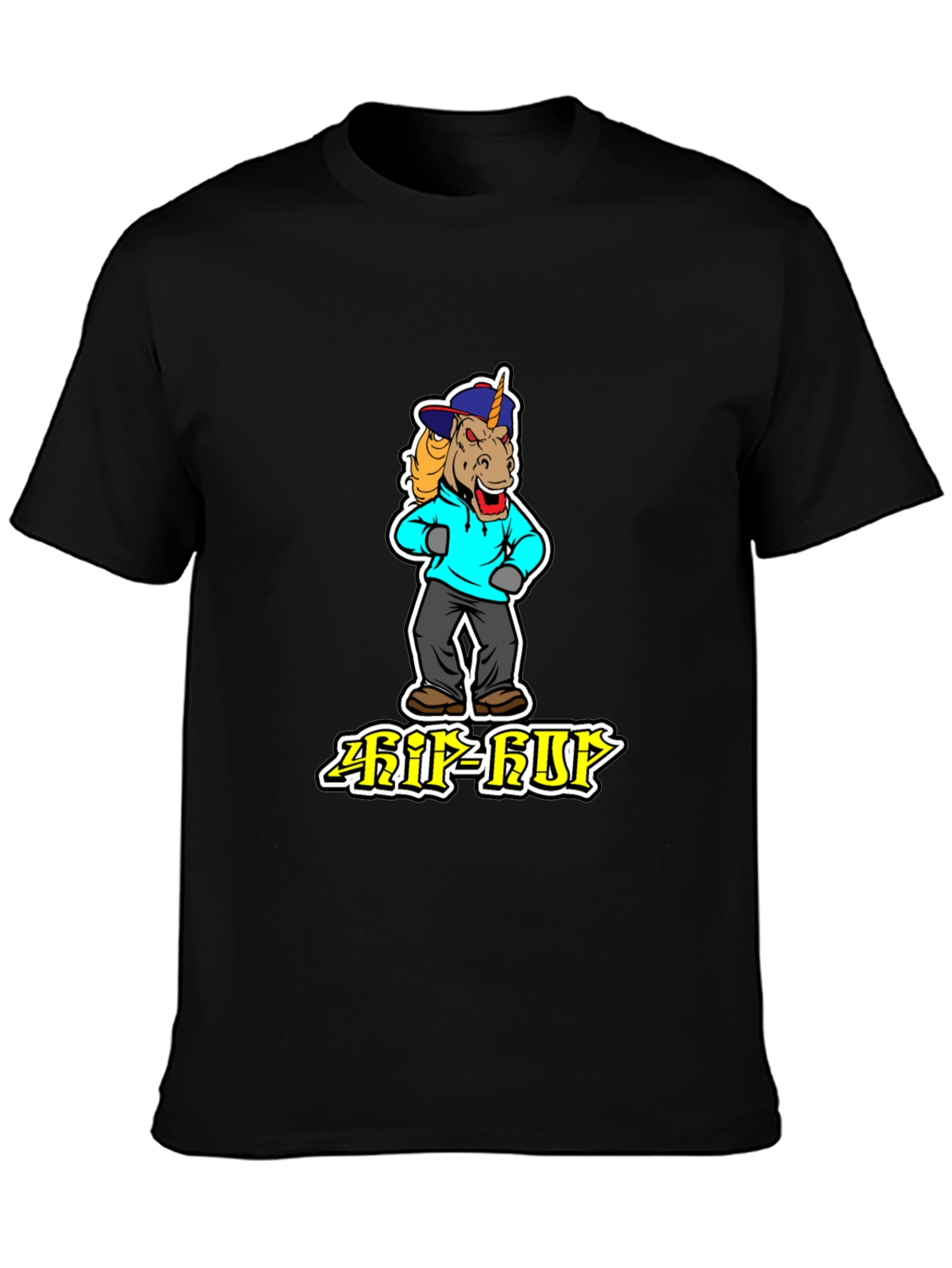 Hip Hop Unicorn Graphic Tee