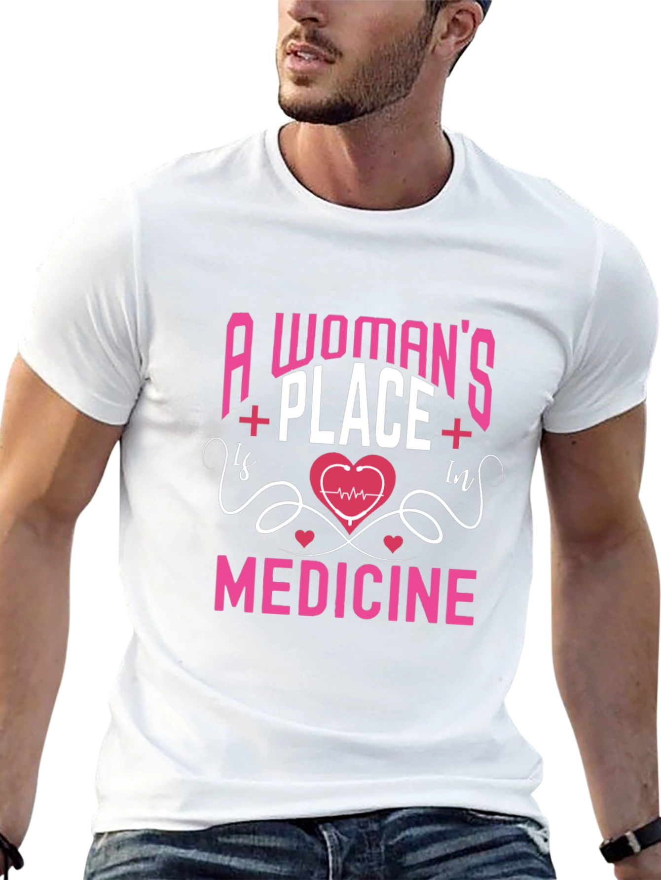 Womans Place Is In Medicine Graphic T-Shirt