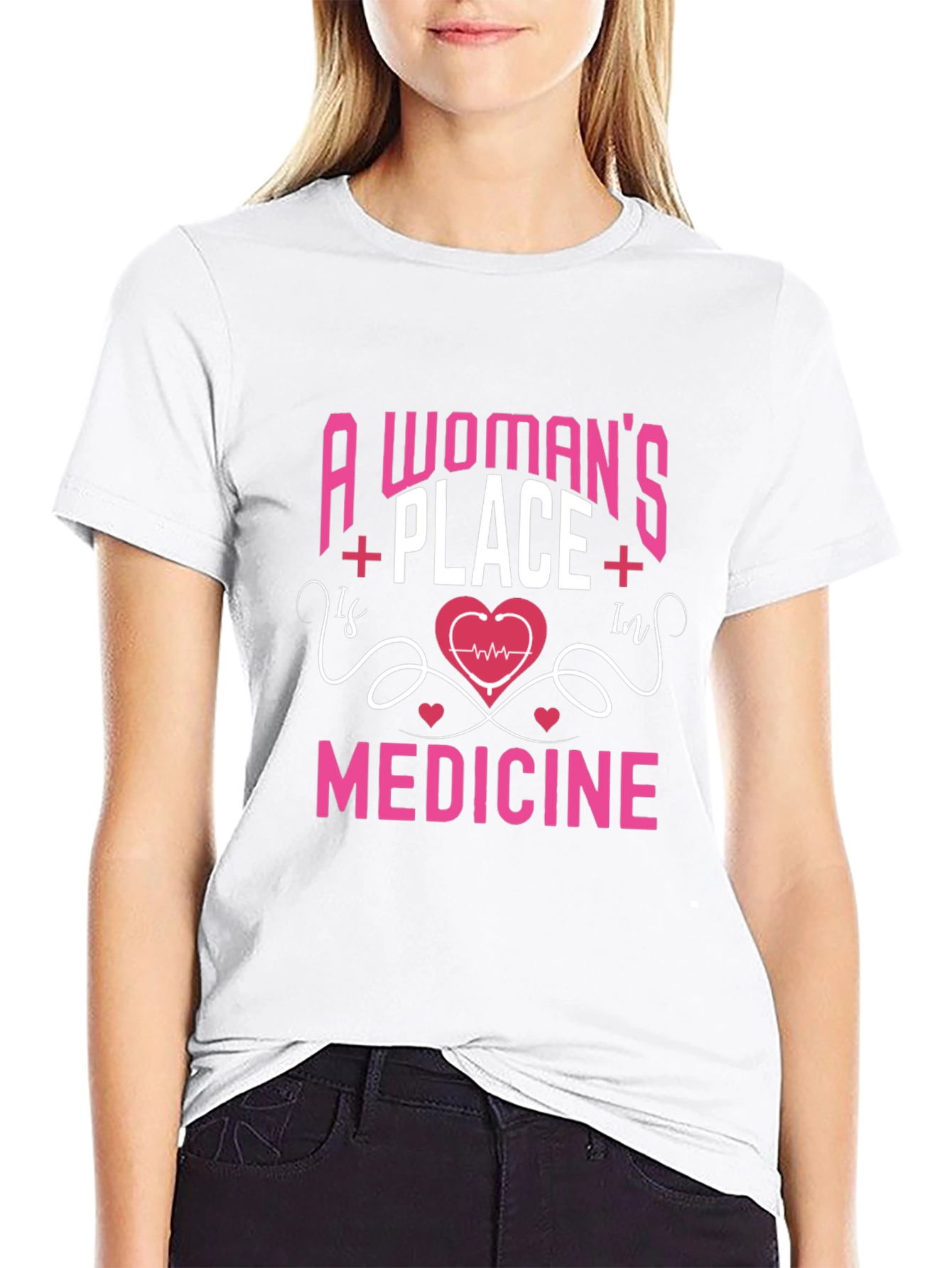 Womans Place Is In Medicine Graphic T-Shirt