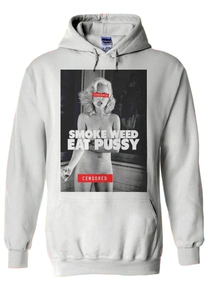 MITY Smoke Weed Eat P*SSY Sexy Girl Funny Men Women Unisex Top Hoodie Sweatshirt 1571