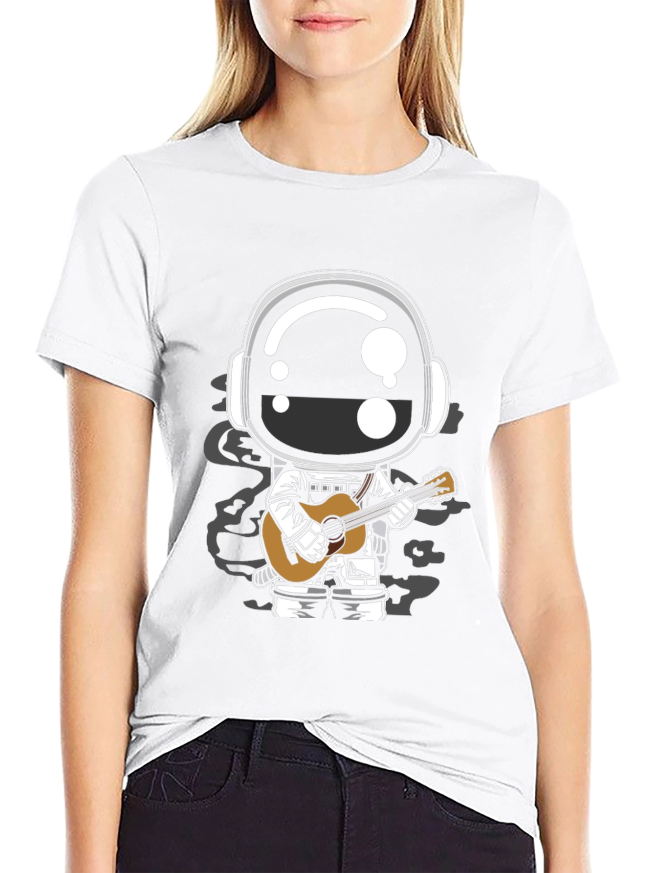 Astronaut Guitarist Graphic T-Shirt