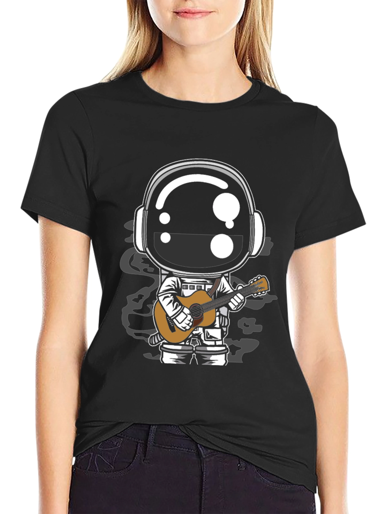 Astronaut Guitarist Graphic T-Shirt