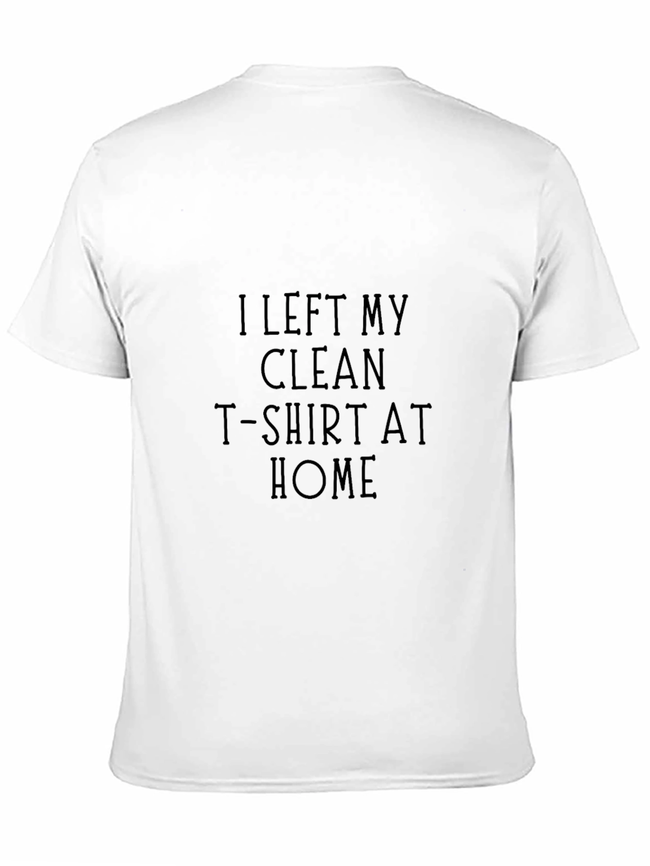 Funny Clean T-Shirt Mens Black Tee