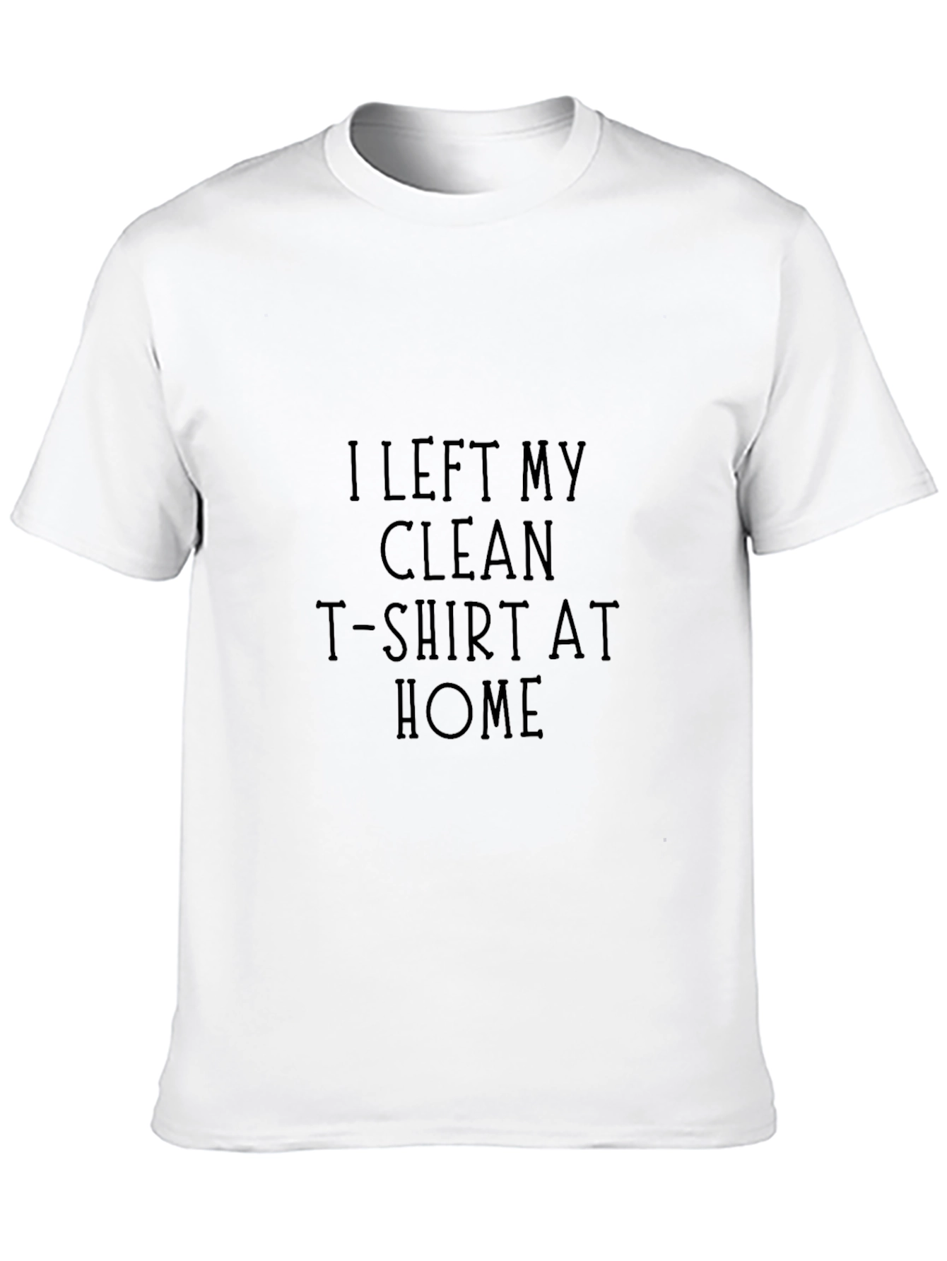 Funny Clean T-Shirt Mens Black Tee