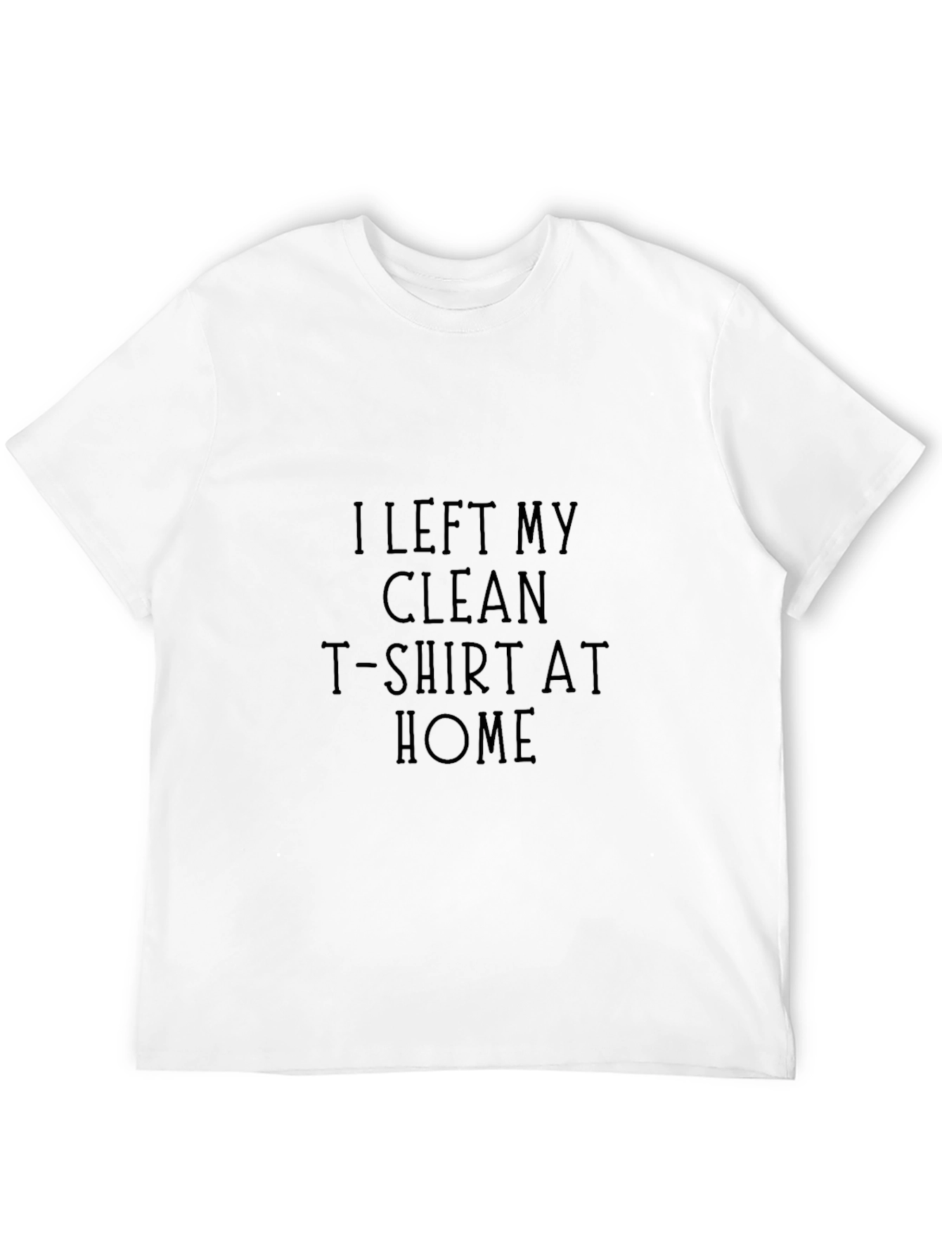 Funny Clean T-Shirt Mens Black Tee