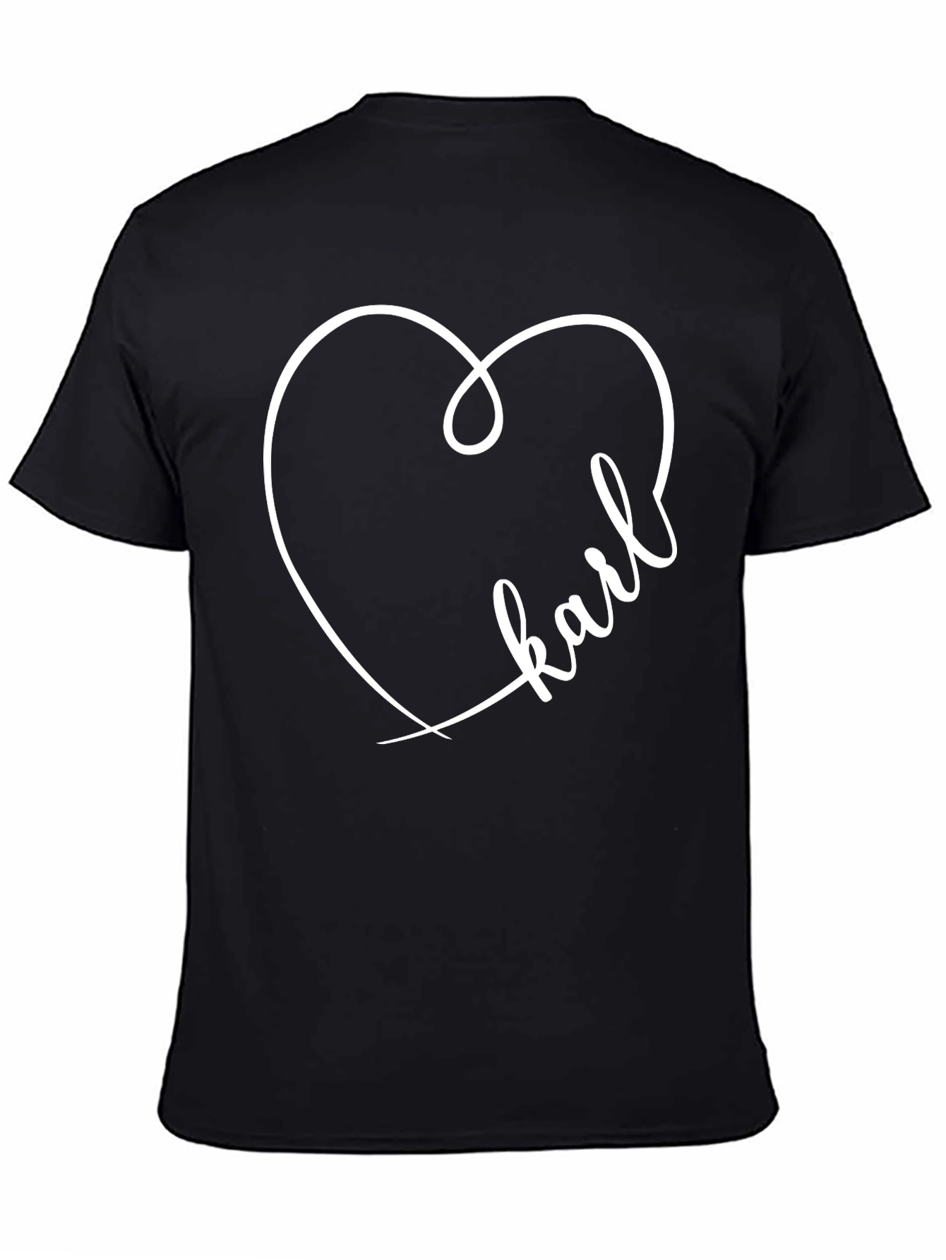 Karl Heart Graphic Tee - Stylish Custom T-Shirt