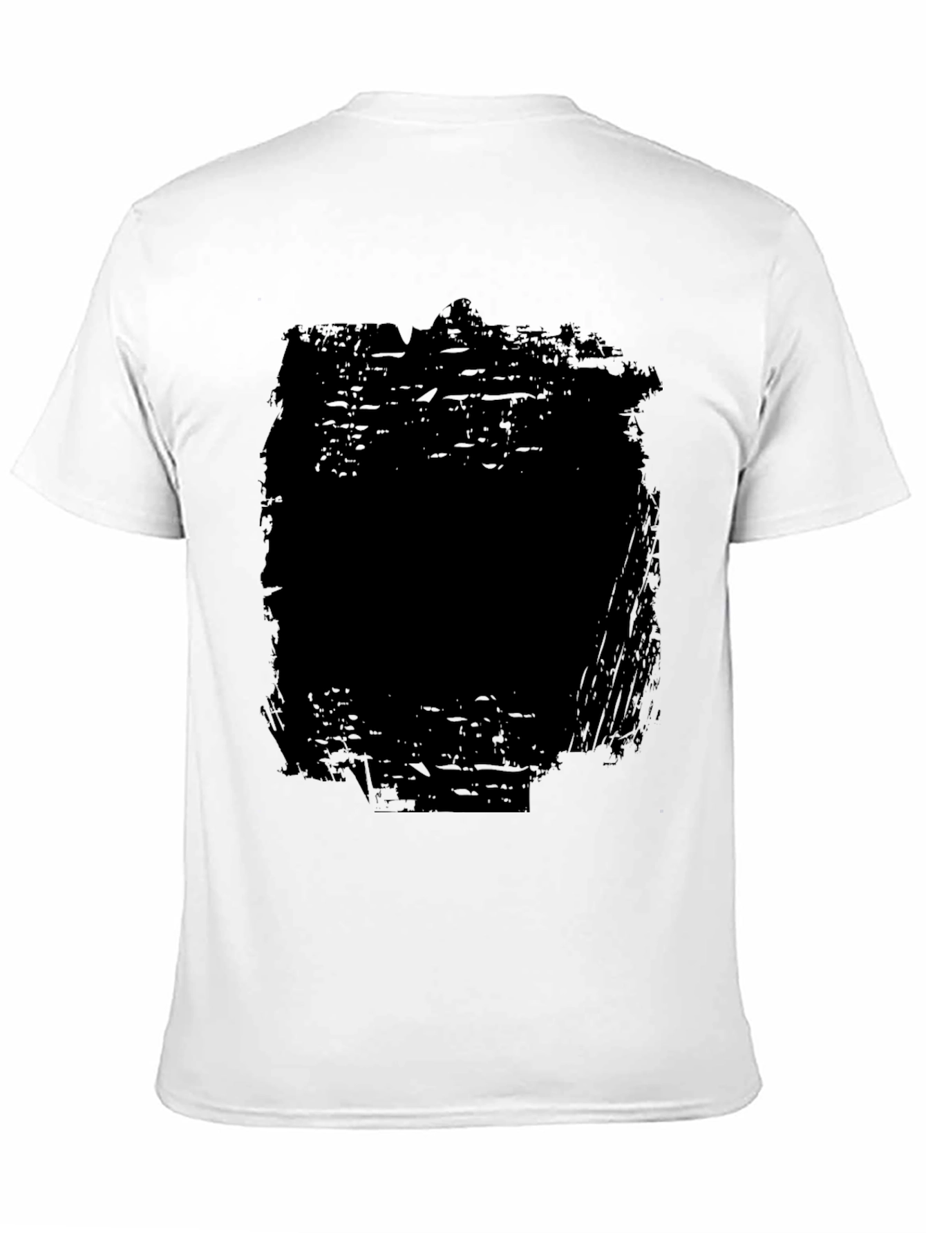 Distressed Black Graphic Tee - Mens Casual Fashion