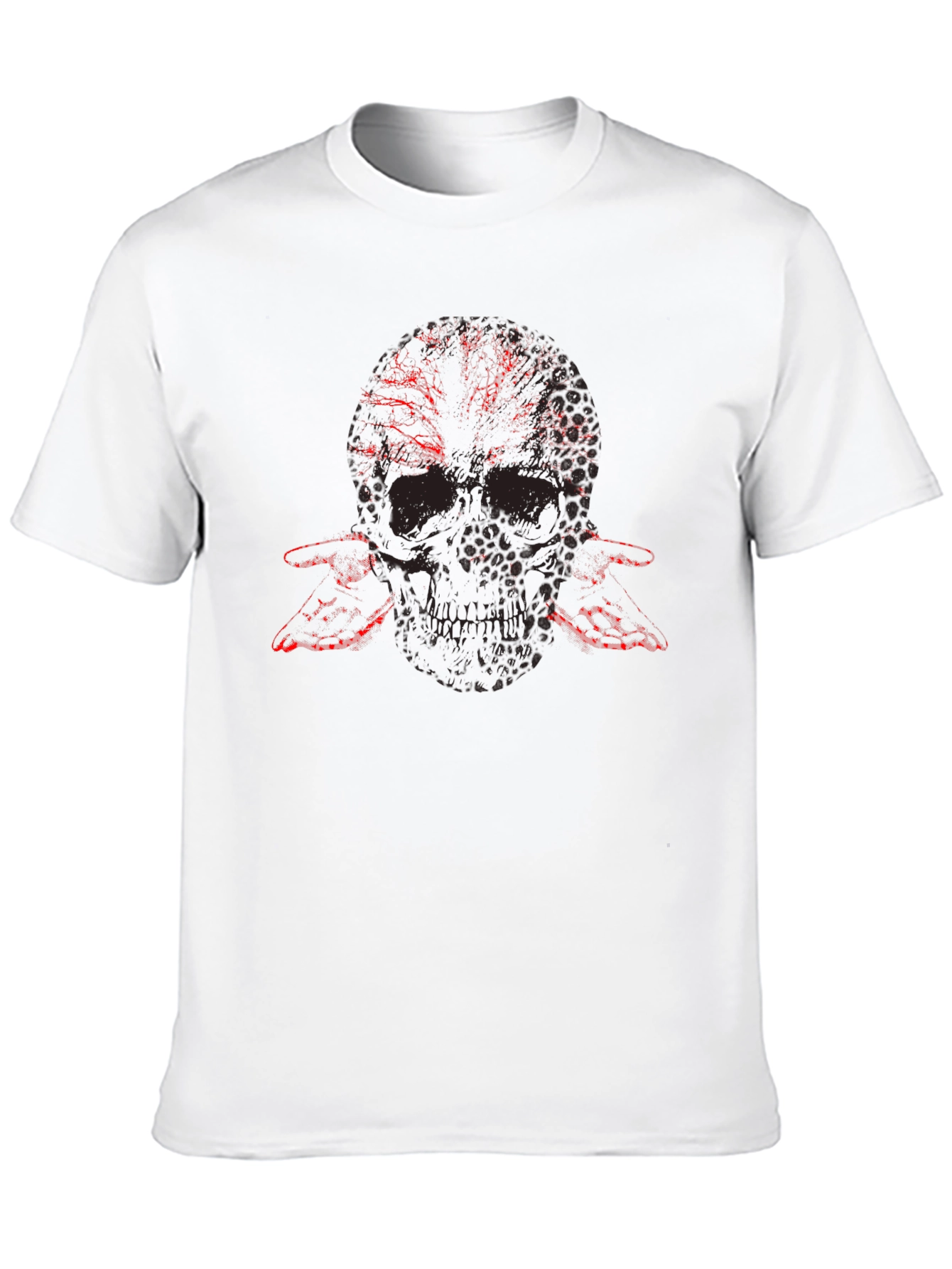Skull & Flame Graphic Tee - Mens Black T-Shirt