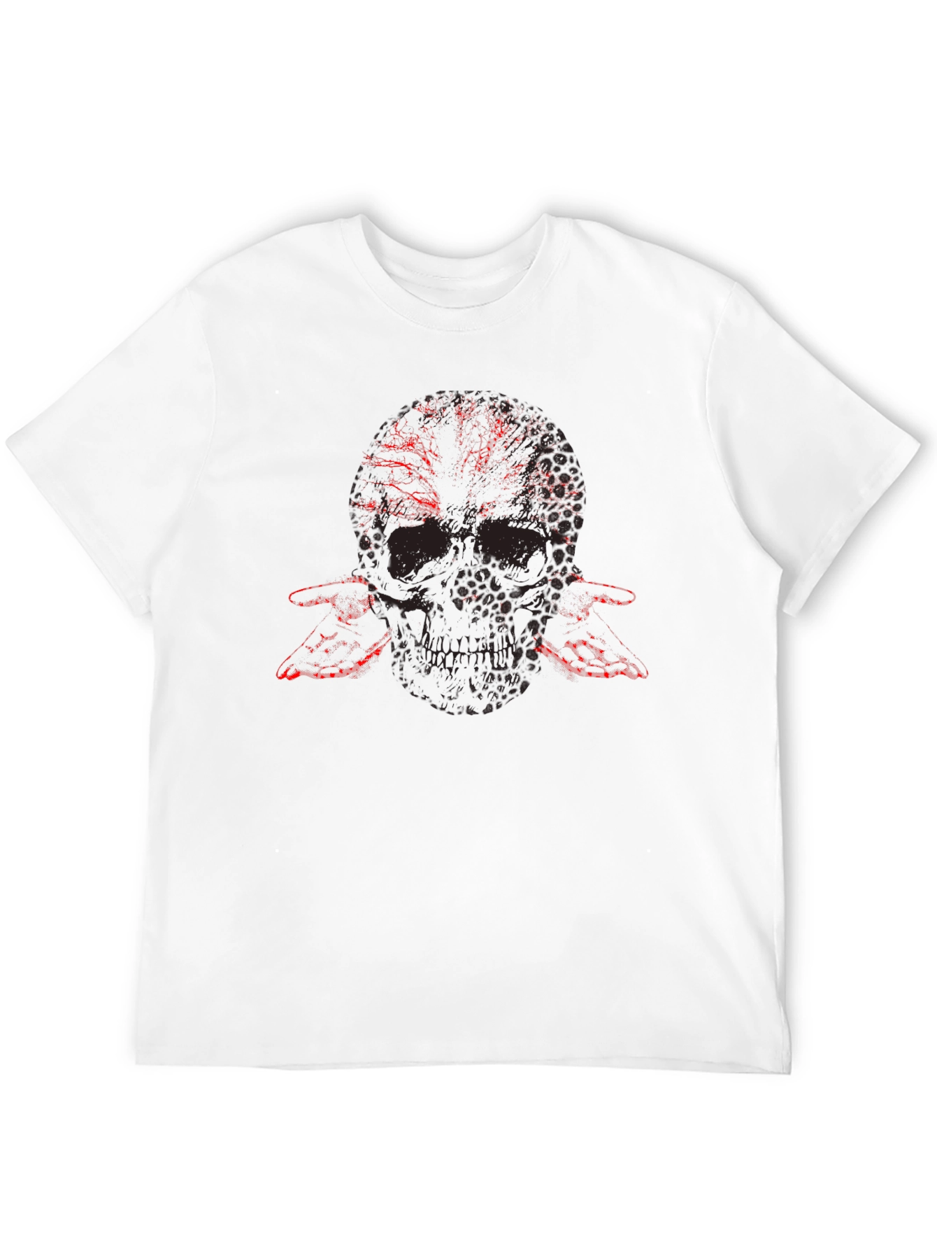 Skull & Flame Graphic Tee - Mens Black T-Shirt