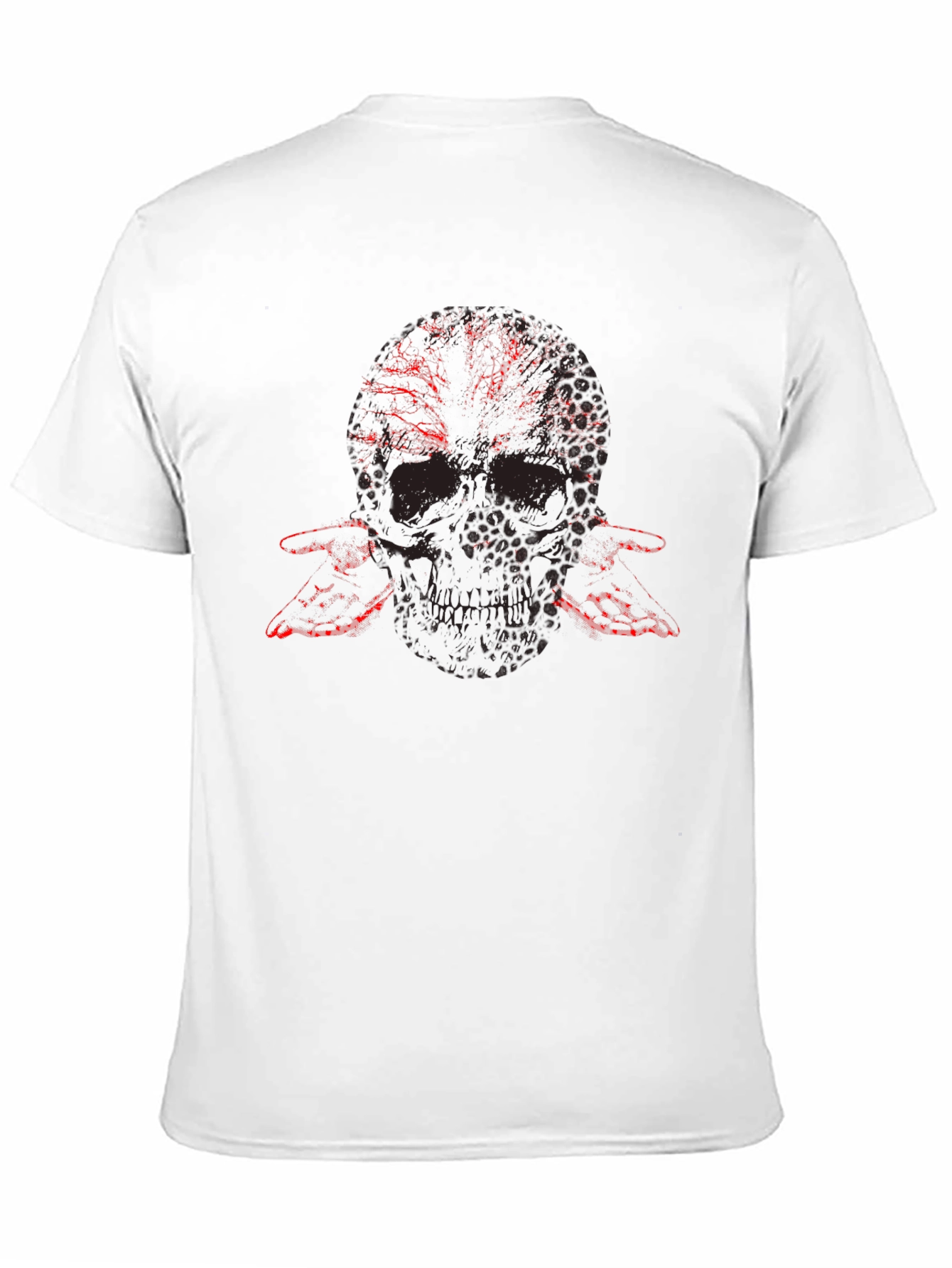 Skull & Flame Graphic Tee - Mens Black T-Shirt