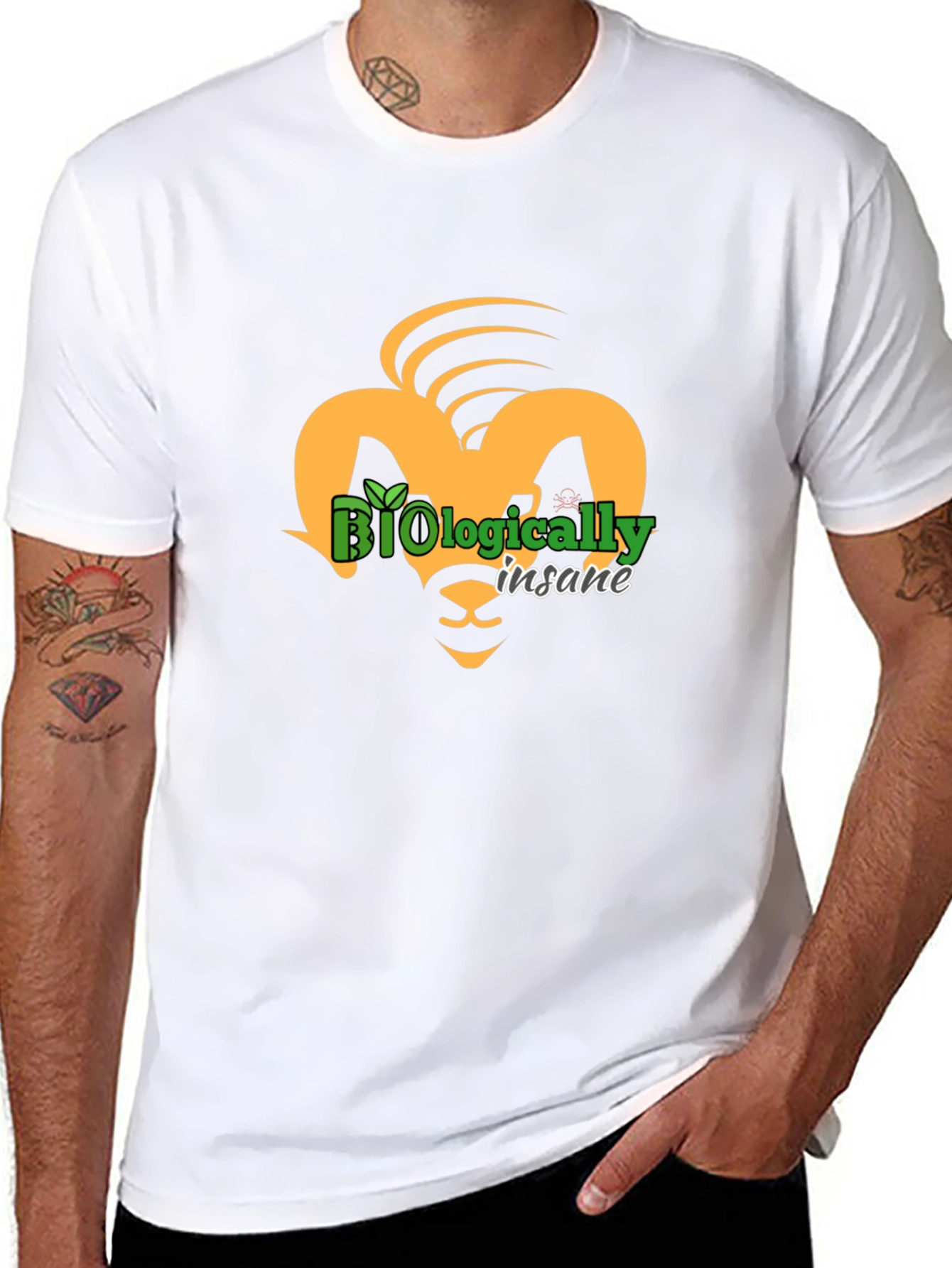 Biologically Insane Ram Graphic Tee - Black