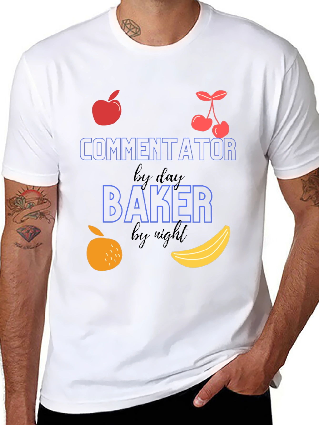 Commentator by Day Baker by Night T-Shirt