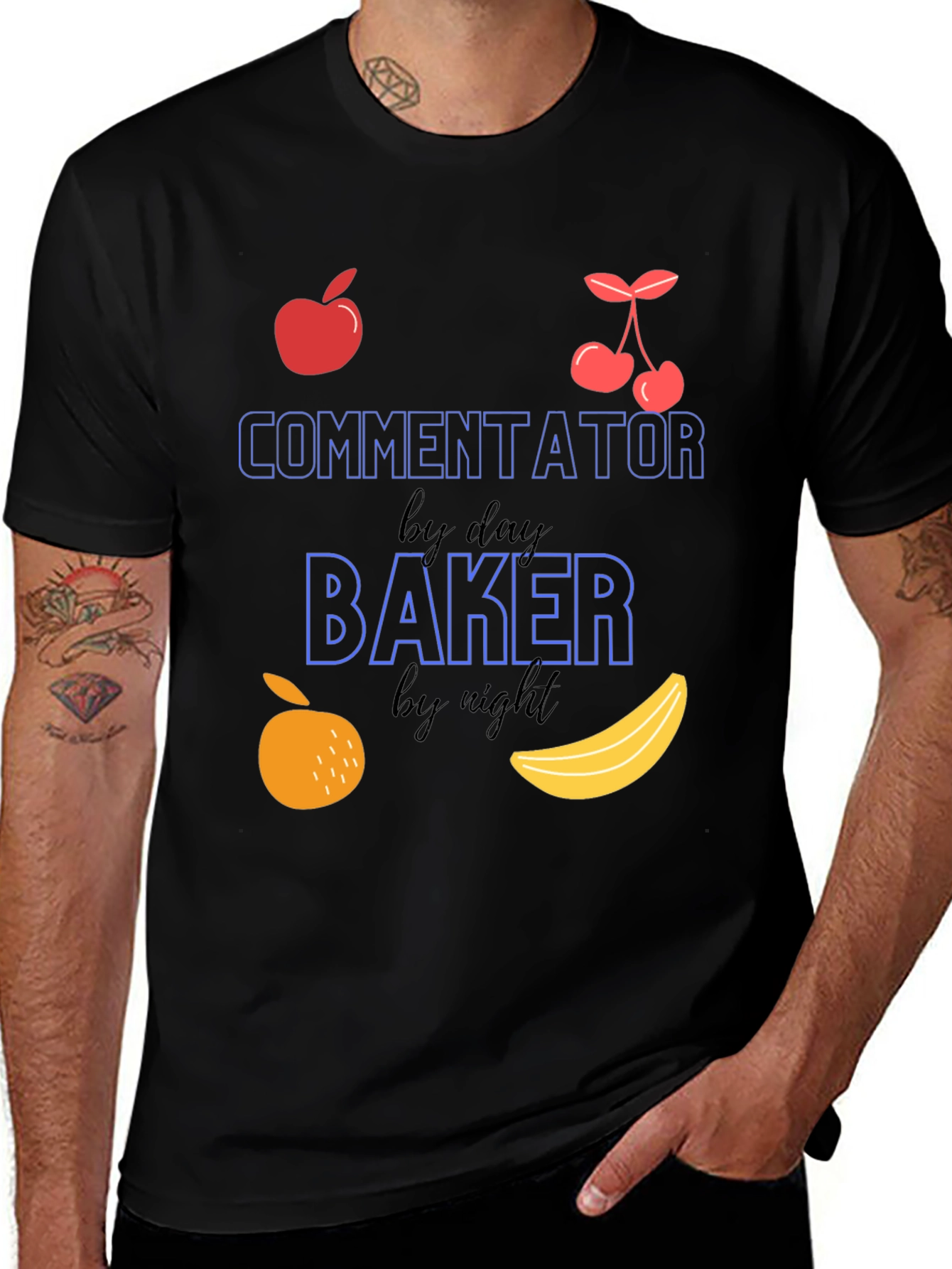 Commentator by Day Baker by Night T-Shirt