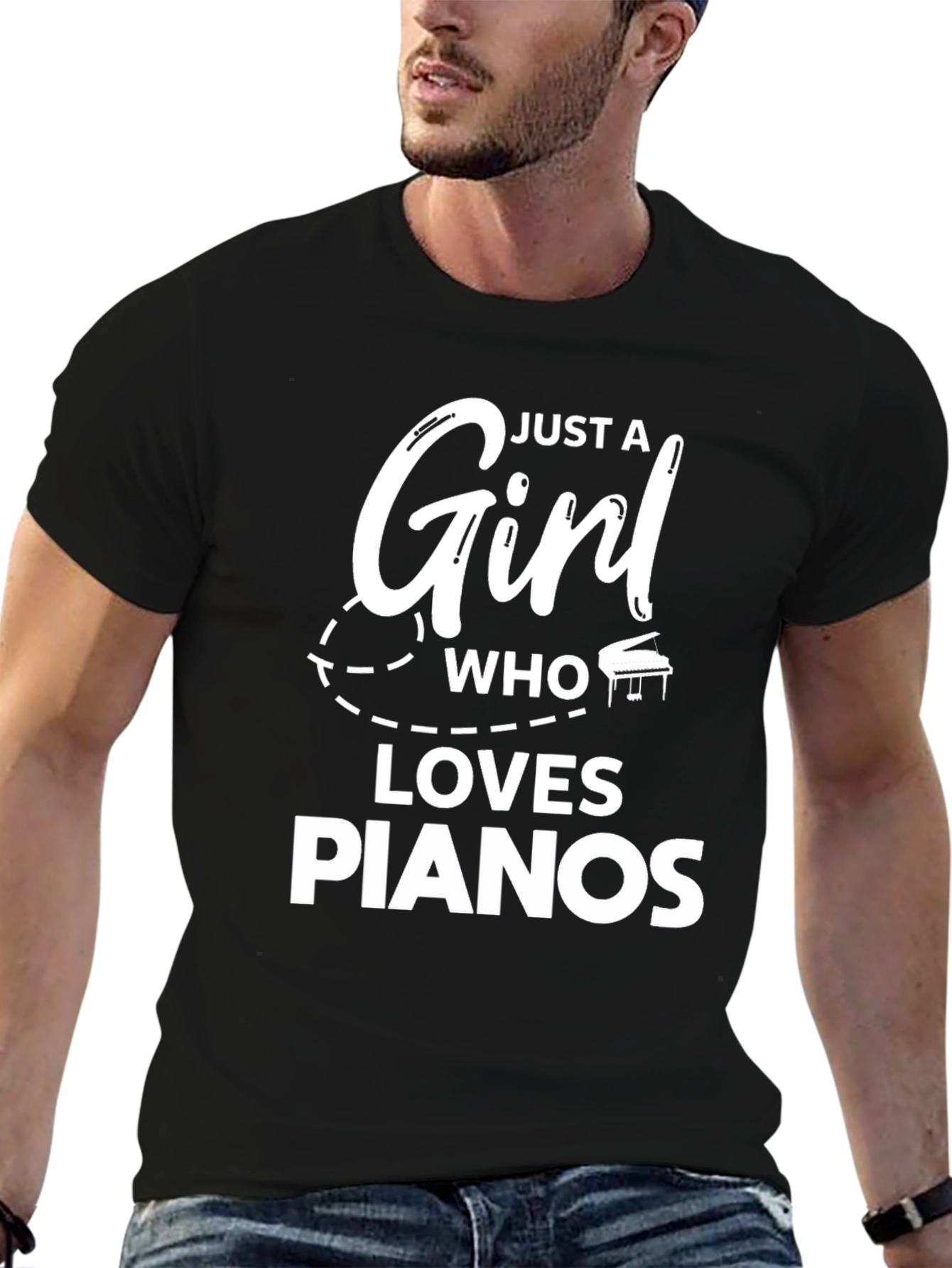 Just A Girl Who Loves Pianos T-Shirt