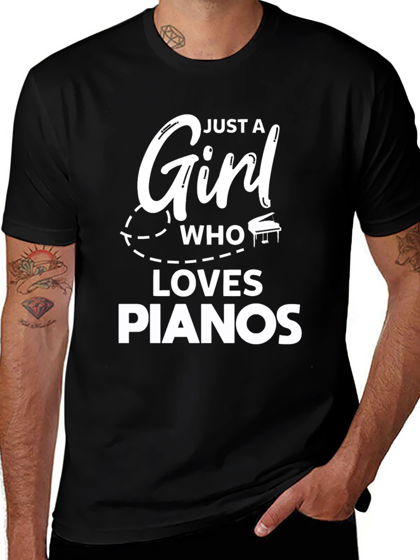Just A Girl Who Loves Pianos T-Shirt