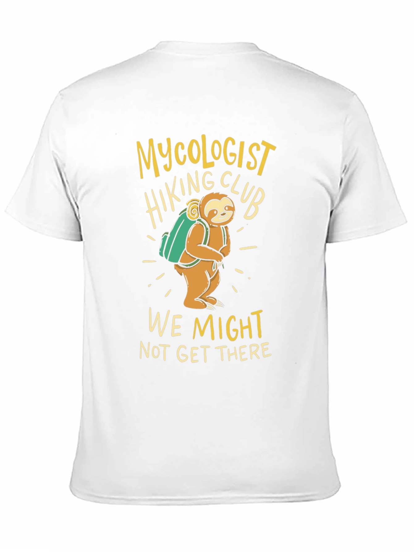 Mycologist Hiking Club Sloth Graphic T-Shirt