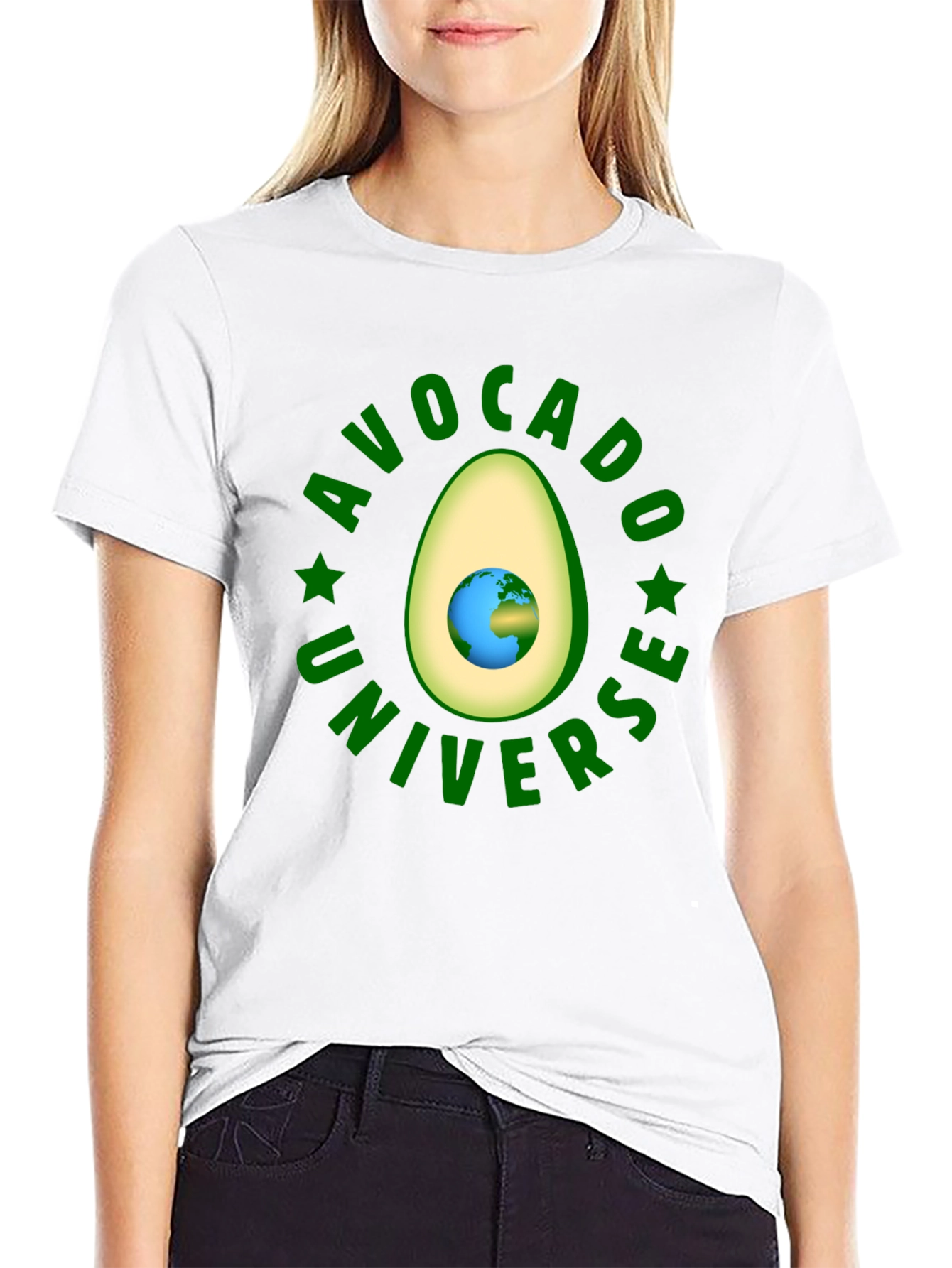 Avocado Universe Graphic T-Shirt
