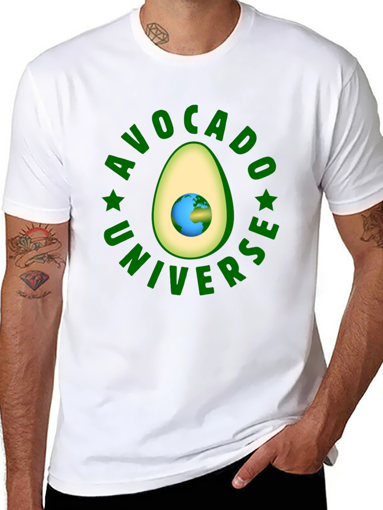 Avocado Universe Graphic T-Shirt