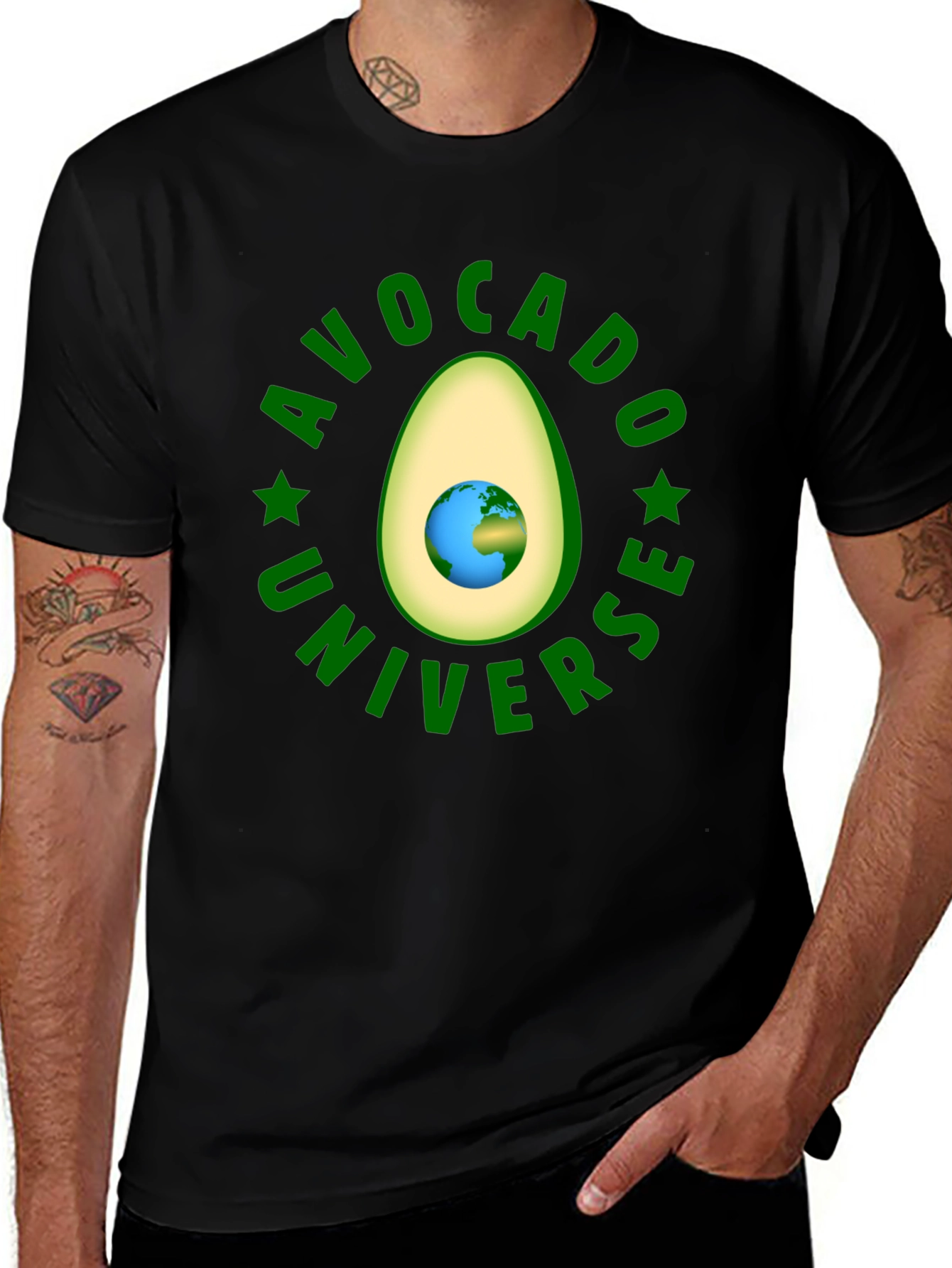 Avocado Universe Graphic T-Shirt