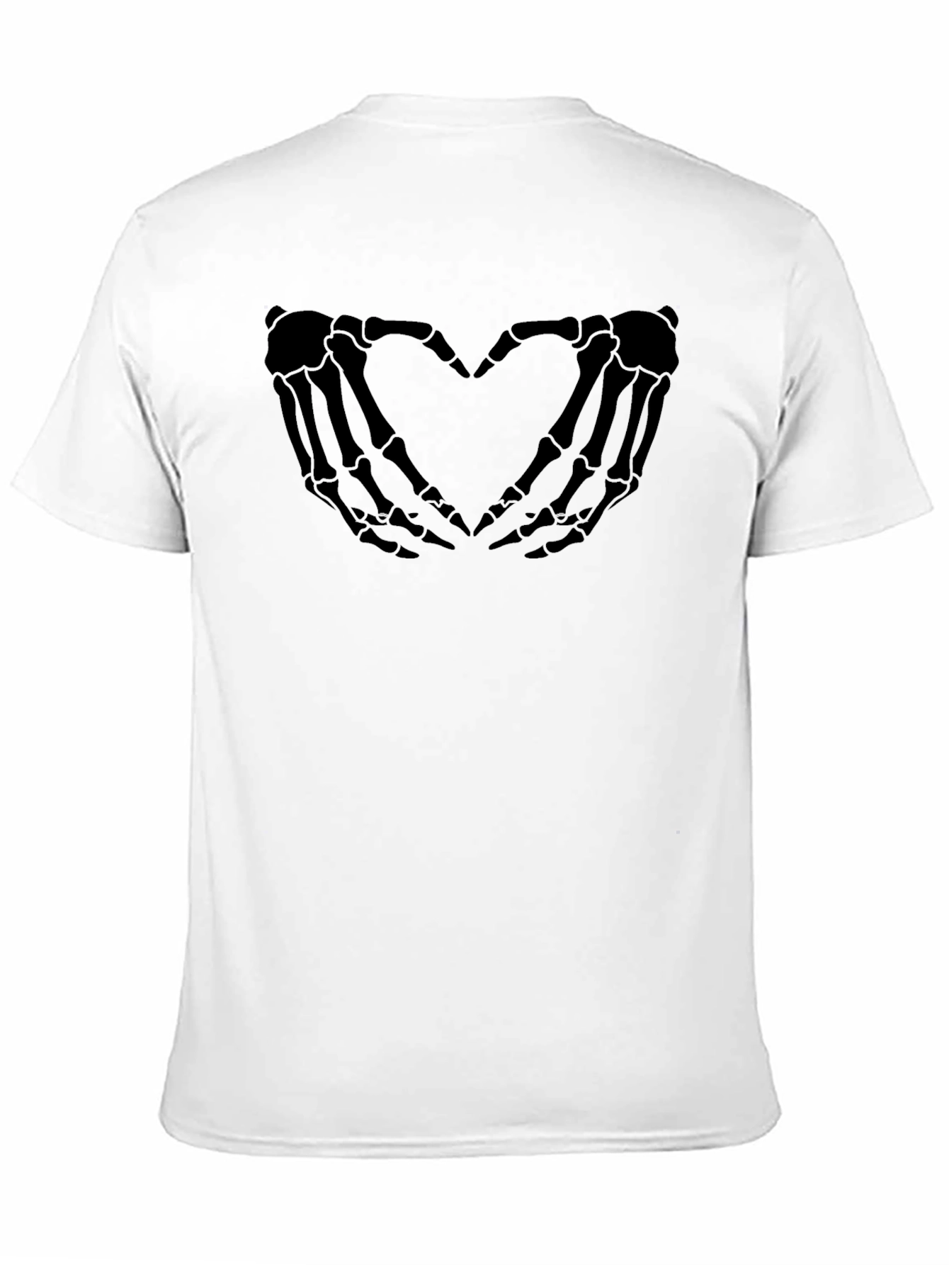Skeleton Hands Heart Graphic T-Shirt
