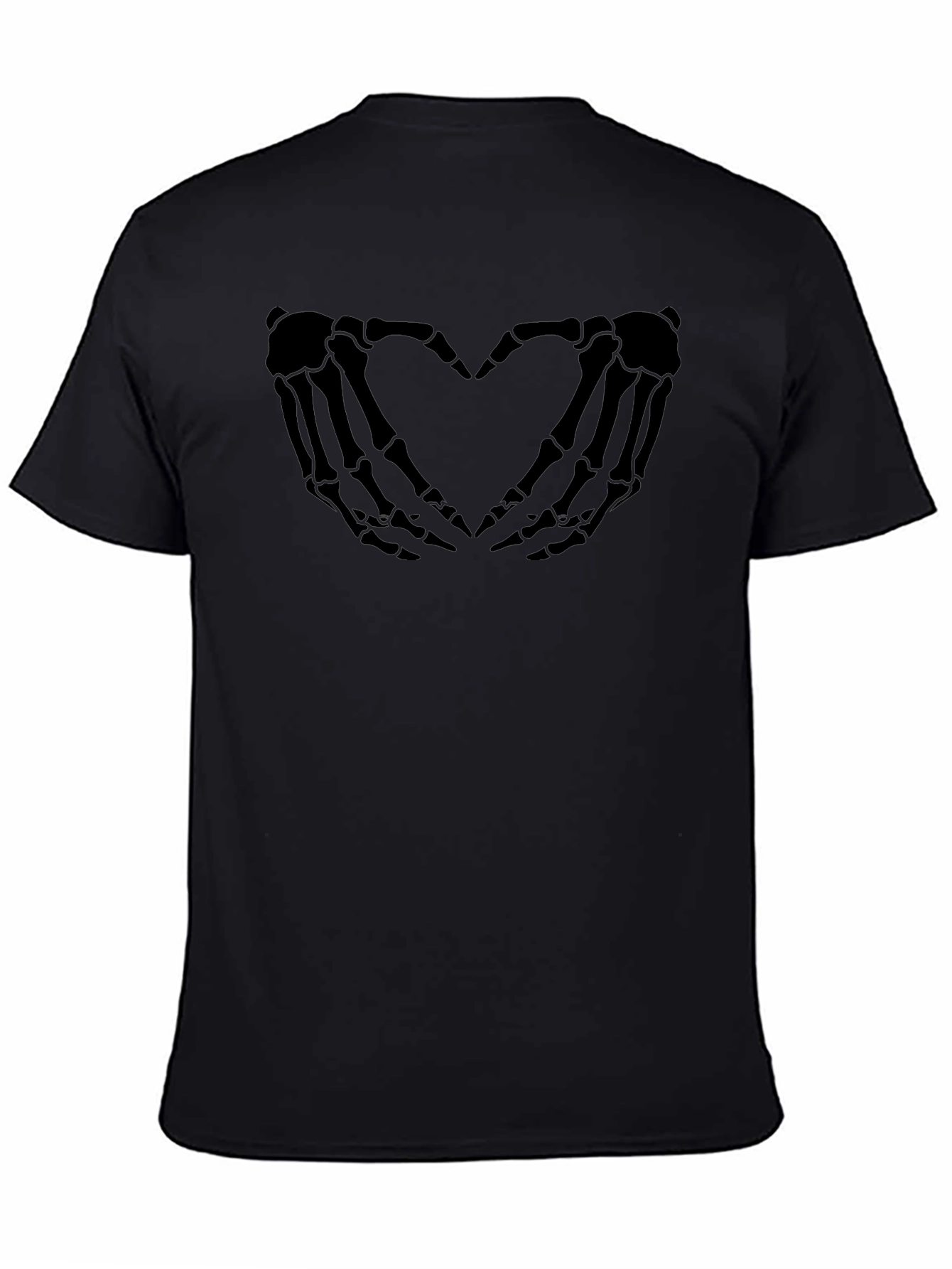 Skeleton Hands Heart Graphic T-Shirt