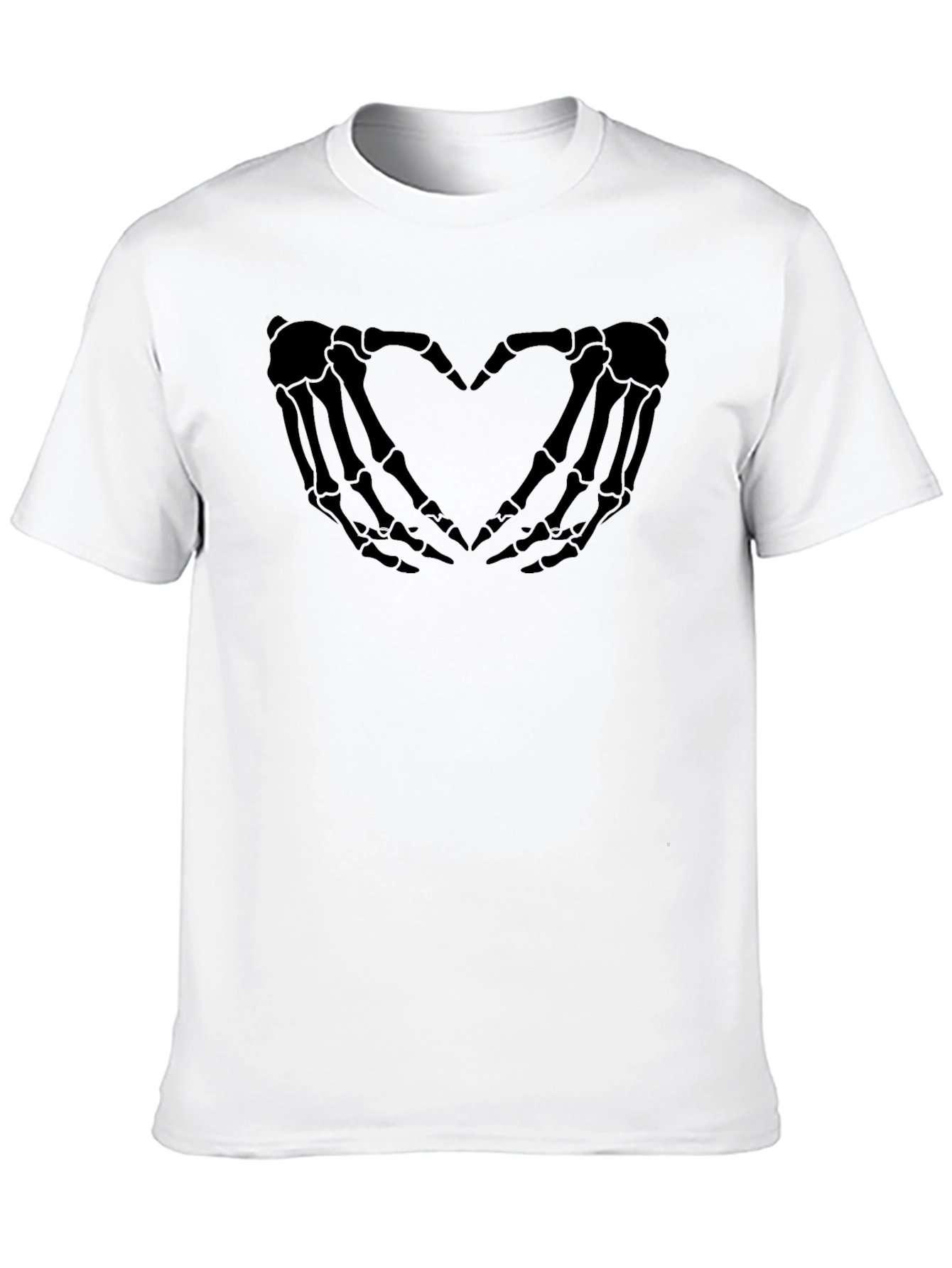 Skeleton Hands Heart Graphic T-Shirt