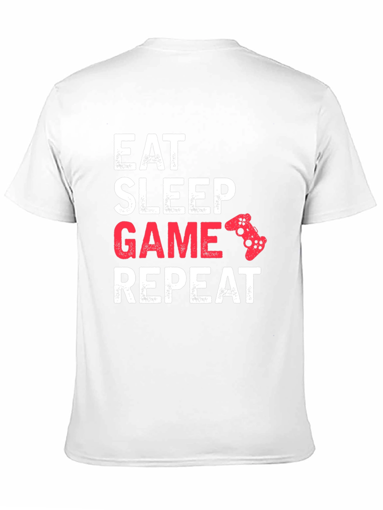 Eat Sleep Game Repeat Black T-Shirt