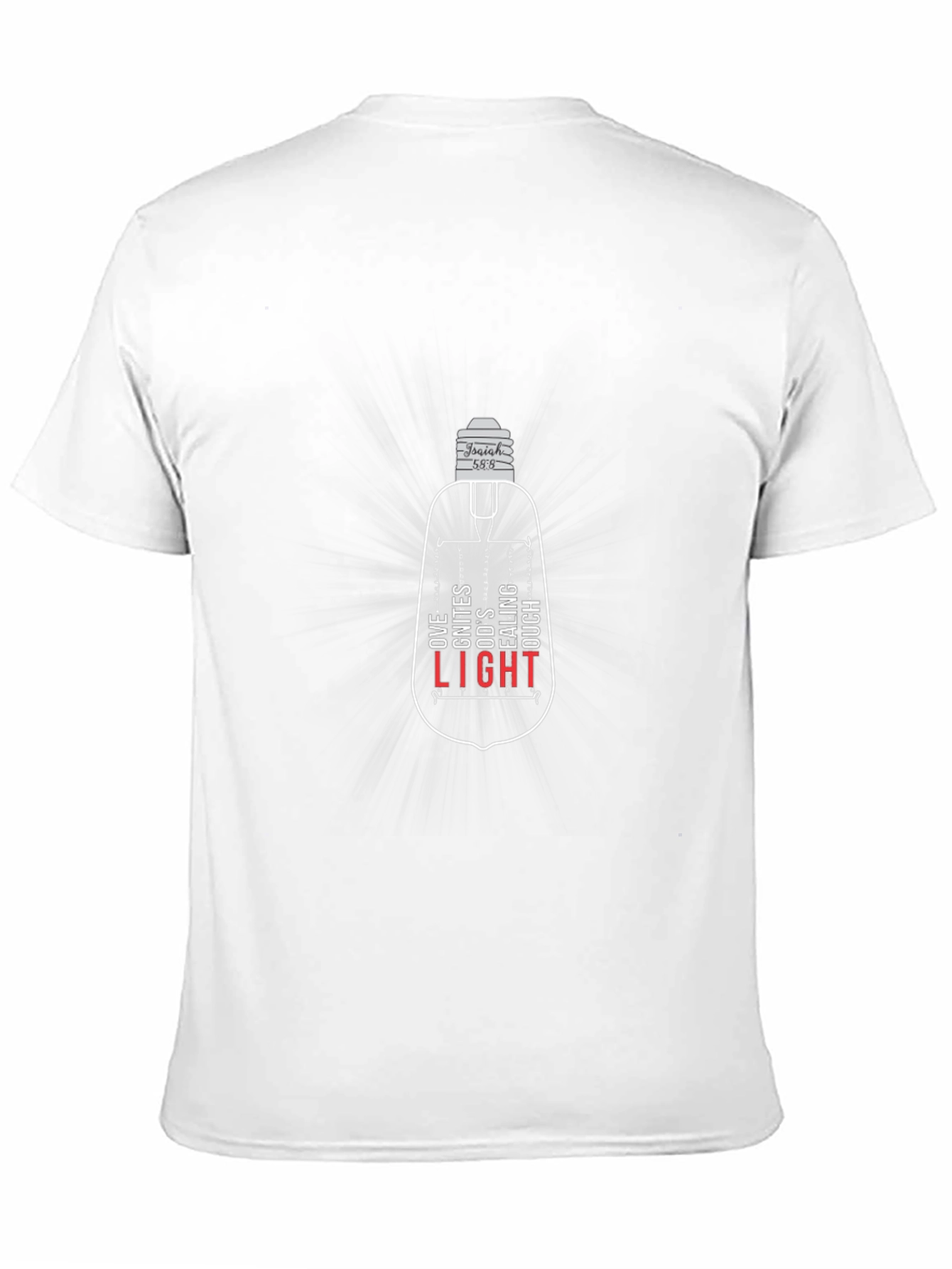 Isaiah 58:8 Light Bulb Graphic T-Shirt