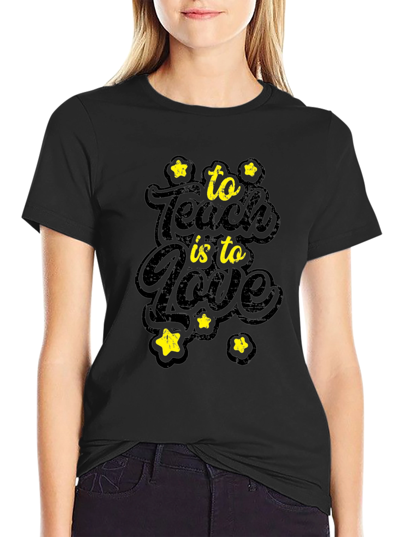 To Teach Is To Love Graphic Tee - Black
